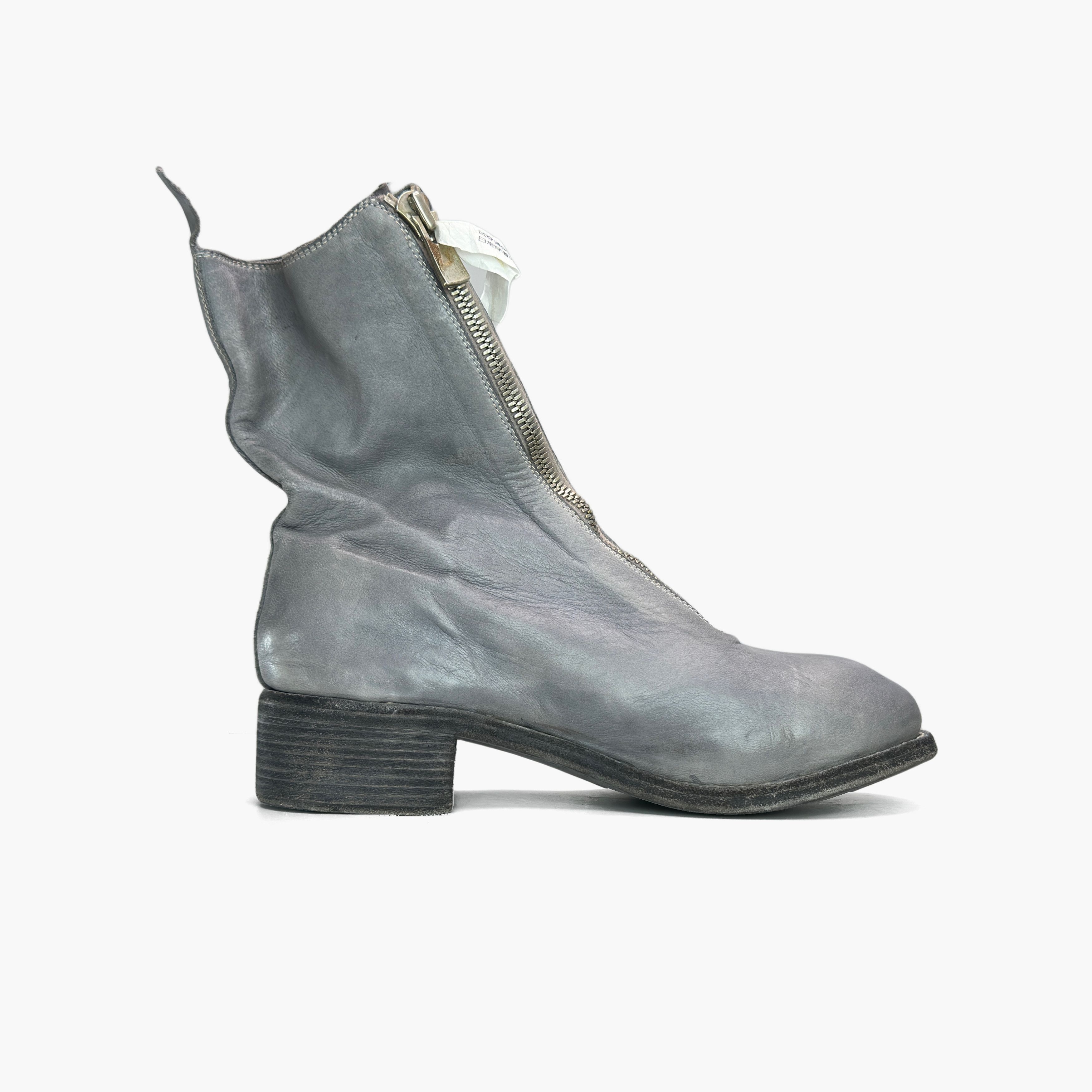 Guidi Guidi Gray Leather PL2 Front Zip Boots Size 37.5 Size US 7.5 / IT 37.5 - 2 Thumbnail