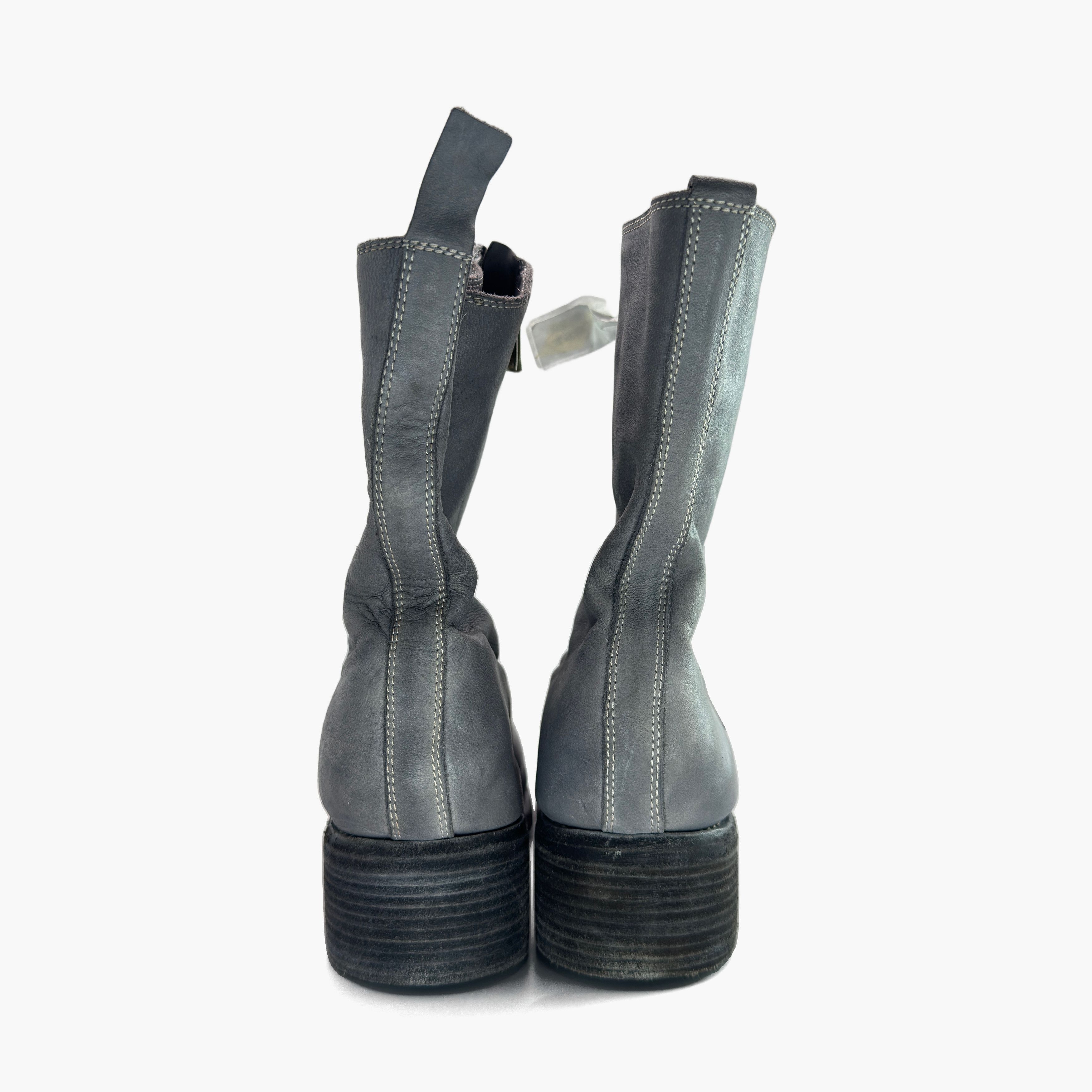 Guidi Guidi Gray Leather PL2 Front Zip Boots Size 37.5 Size US 7.5 / IT 37.5 - 6 Thumbnail