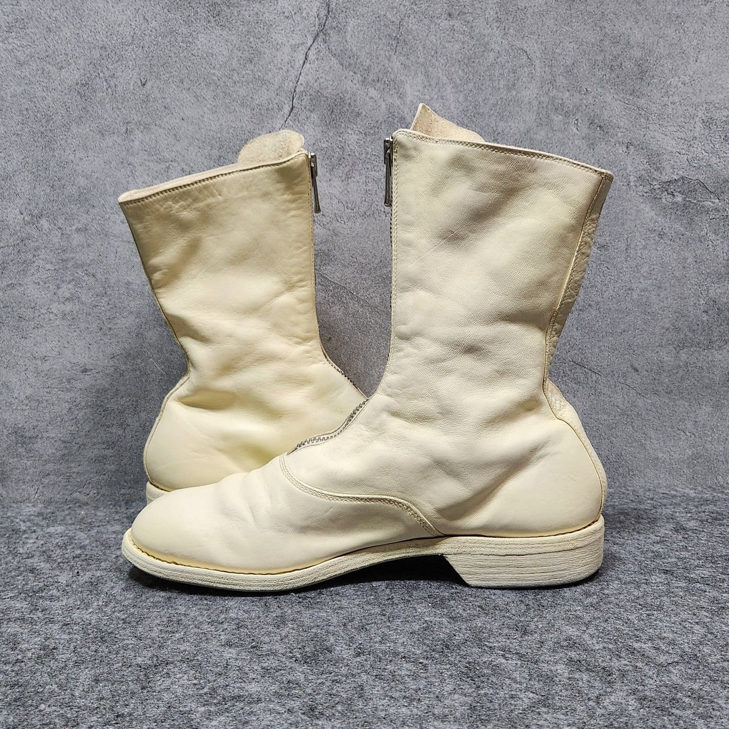 Guidi GUIDI 310 Front Zip Boots White Size 38 Size US 8 / IT 38 - 8 Thumbnail
