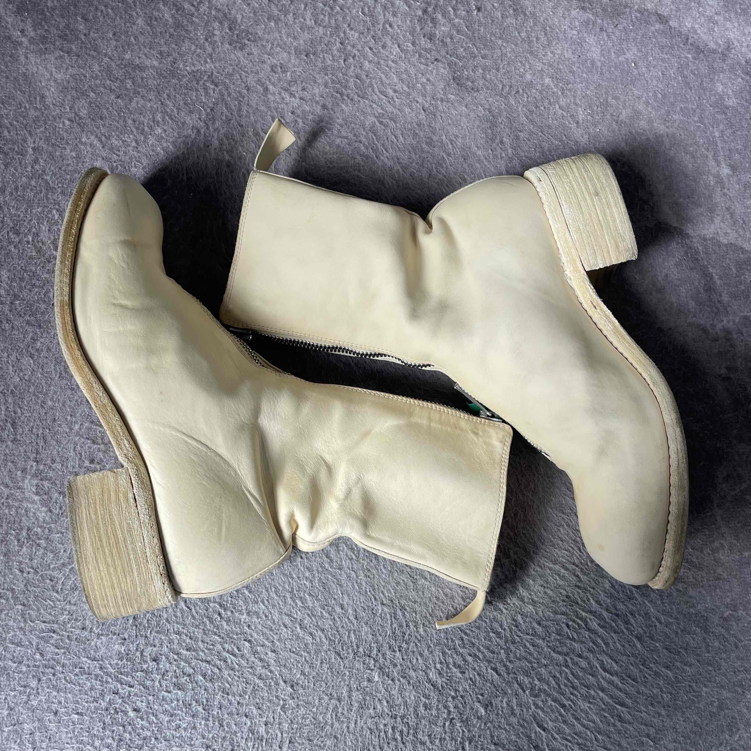 Guidi Guidi White Horse Leather Front Zip Boots Size 37 Size US 7 / IT 37 - 6 Thumbnail