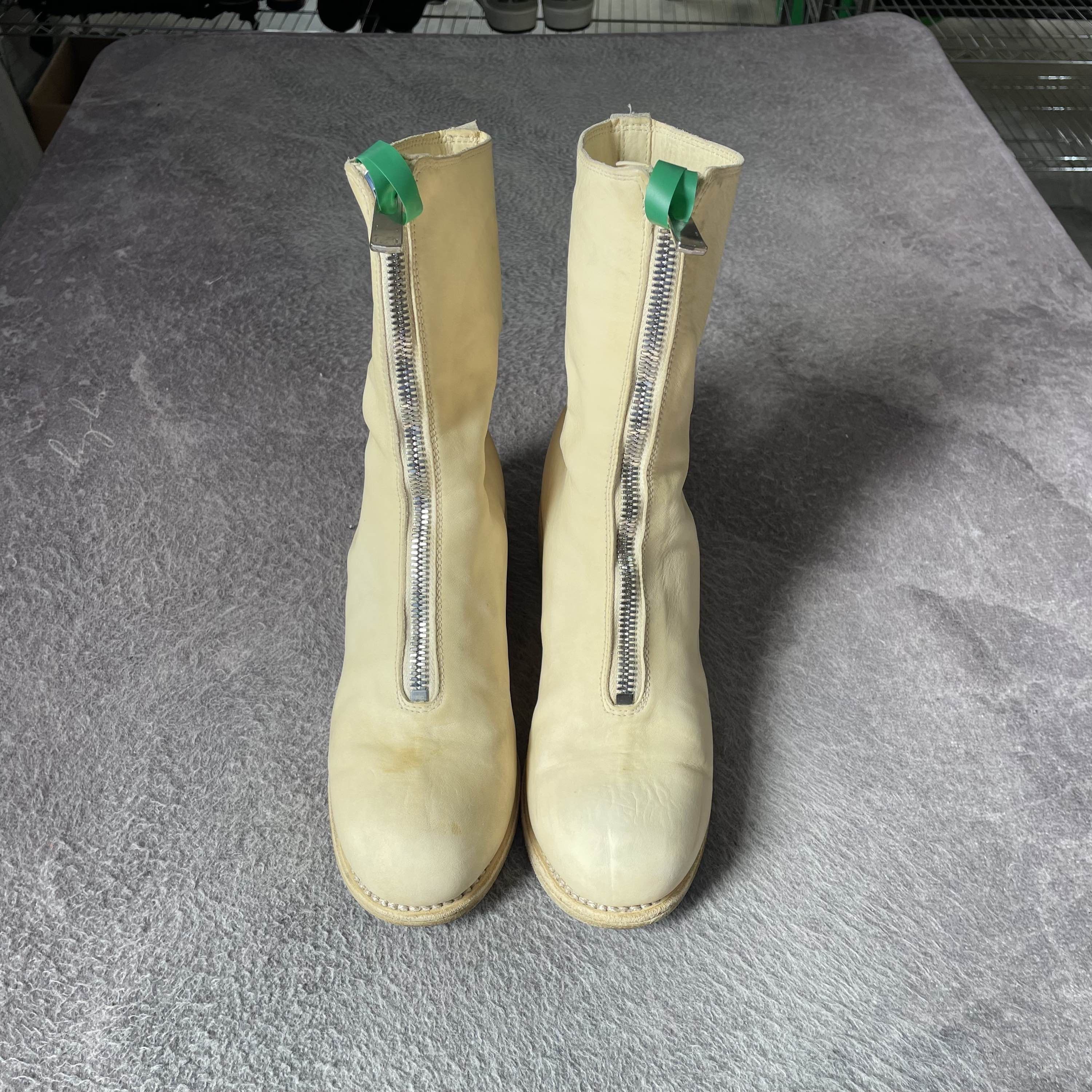 Guidi Guidi White Horse Leather Front Zip Boots Size 37 Size US 7 / IT 37 - 2 Thumbnail