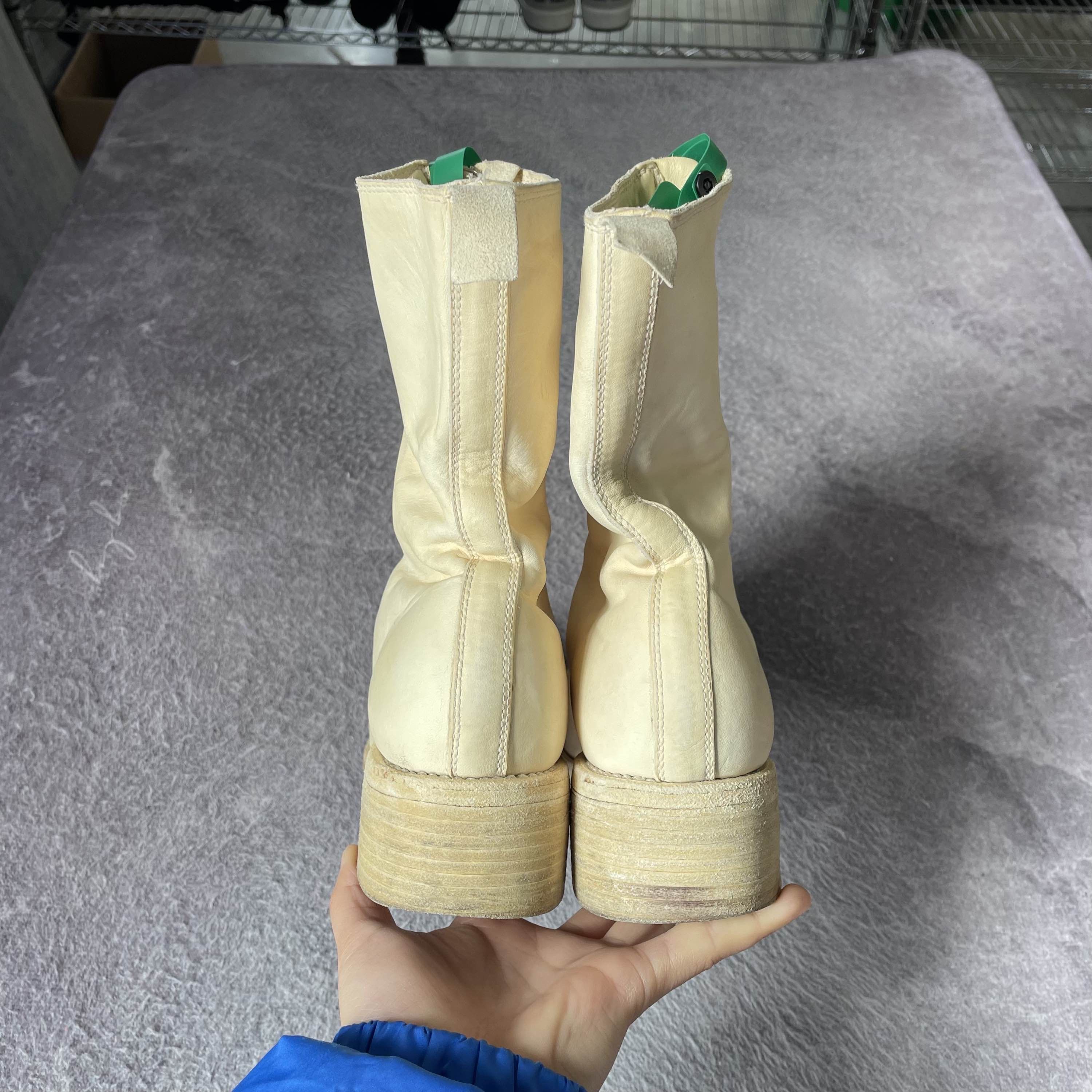 Guidi Guidi White Horse Leather Front Zip Boots Size 37 Size US 7 / IT 37 - 3 Thumbnail