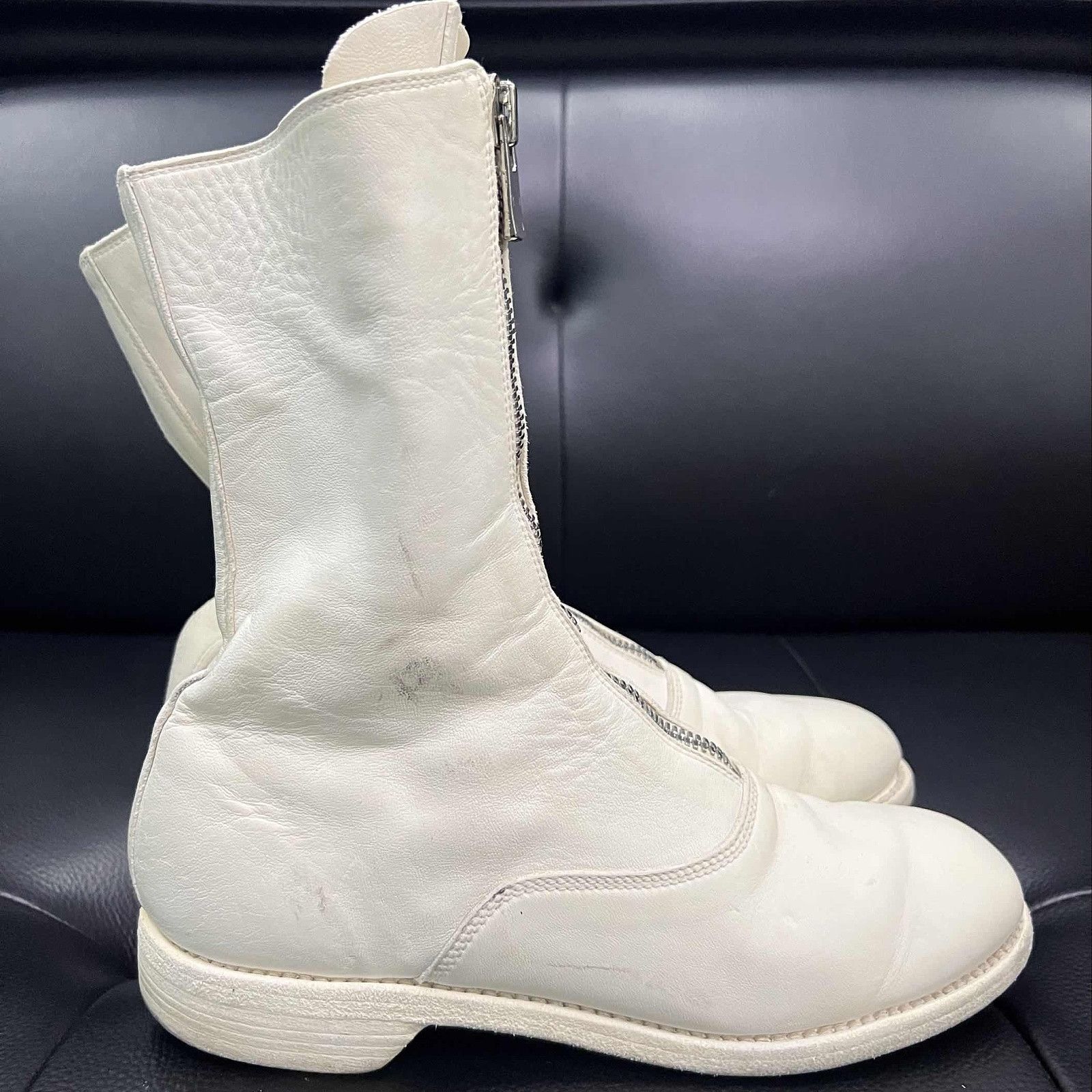 Guidi GUIDI White Front Zip Boots Size 38 Size US 8 / IT 38 - 8 Thumbnail
