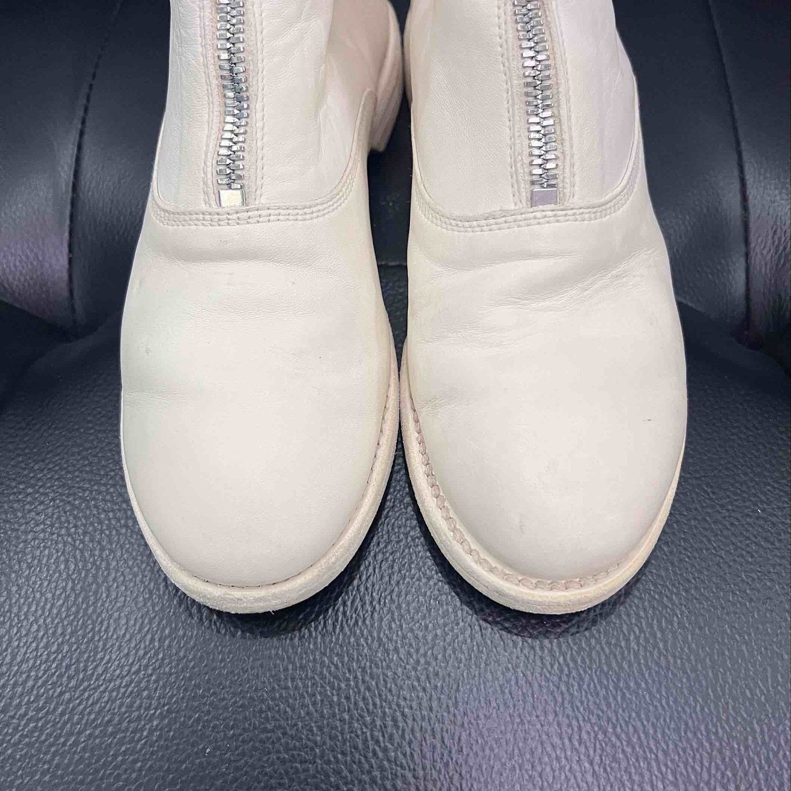 Guidi GUIDI White Front Zip Boots Size 38 Size US 8 / IT 38 - 11 Thumbnail