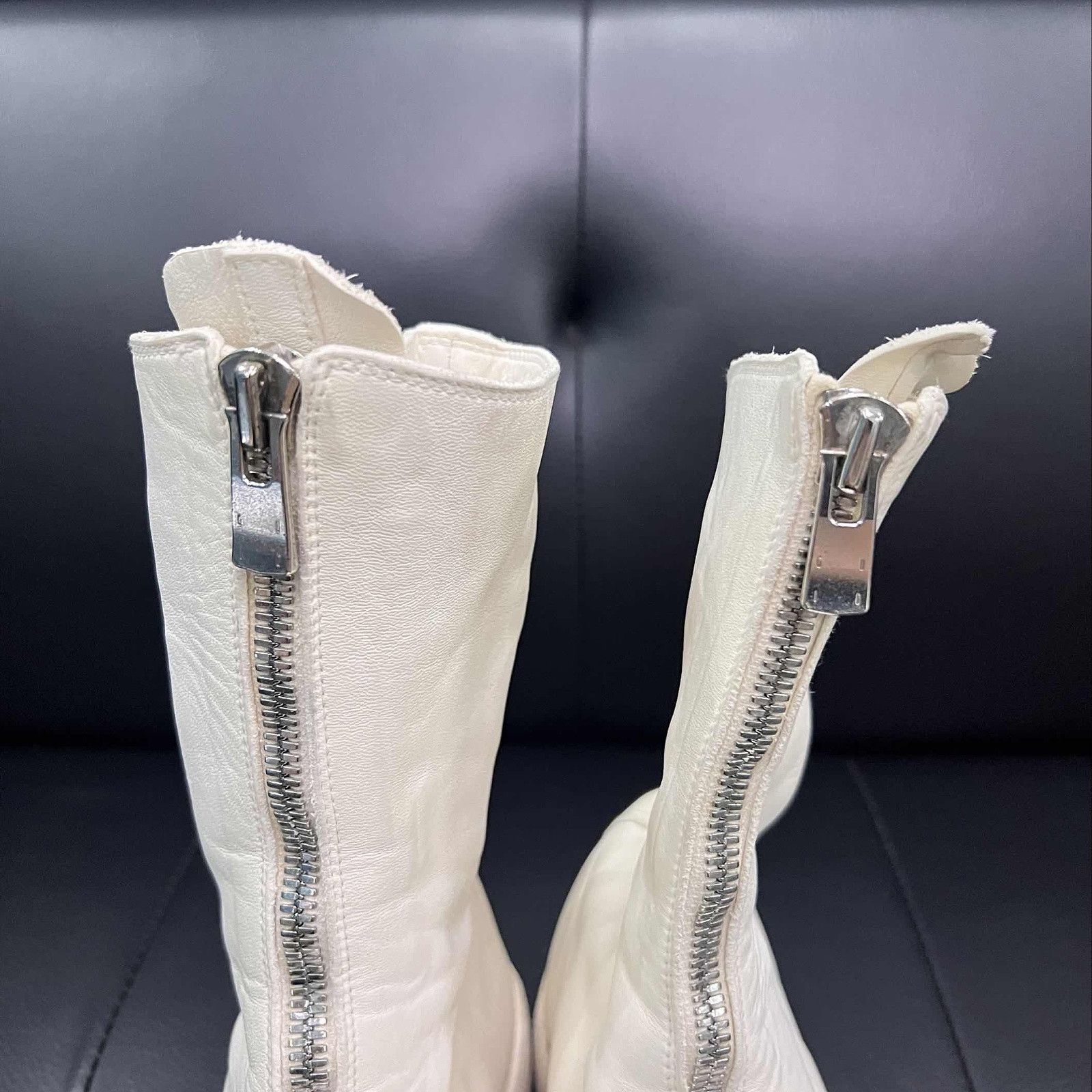Guidi GUIDI White Front Zip Boots Size 38 Size US 8 / IT 38 - 13 Thumbnail