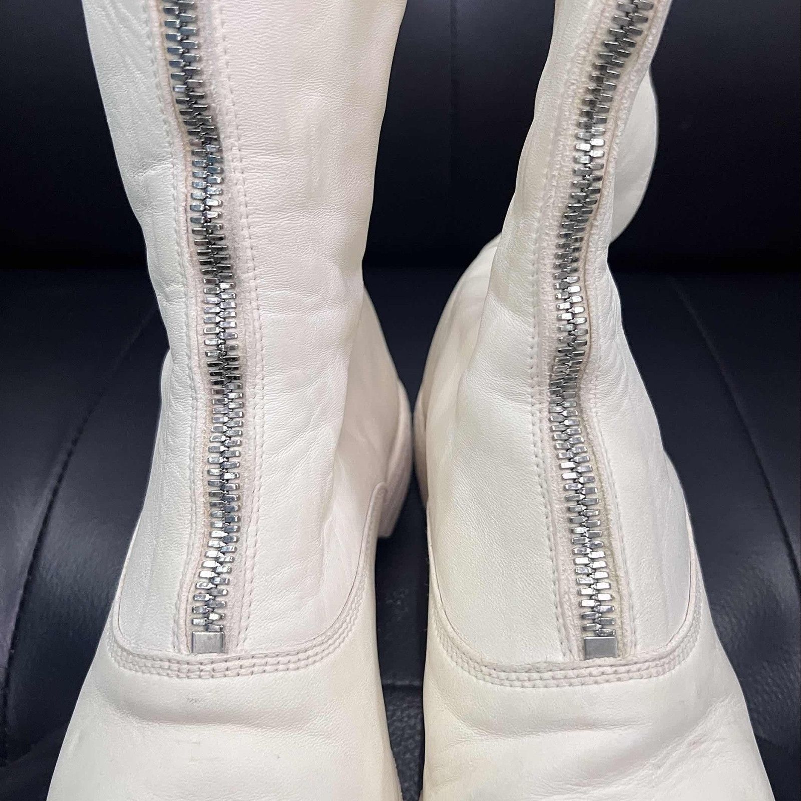 Guidi GUIDI White Front Zip Boots Size 38 Size US 8 / IT 38 - 12 Thumbnail