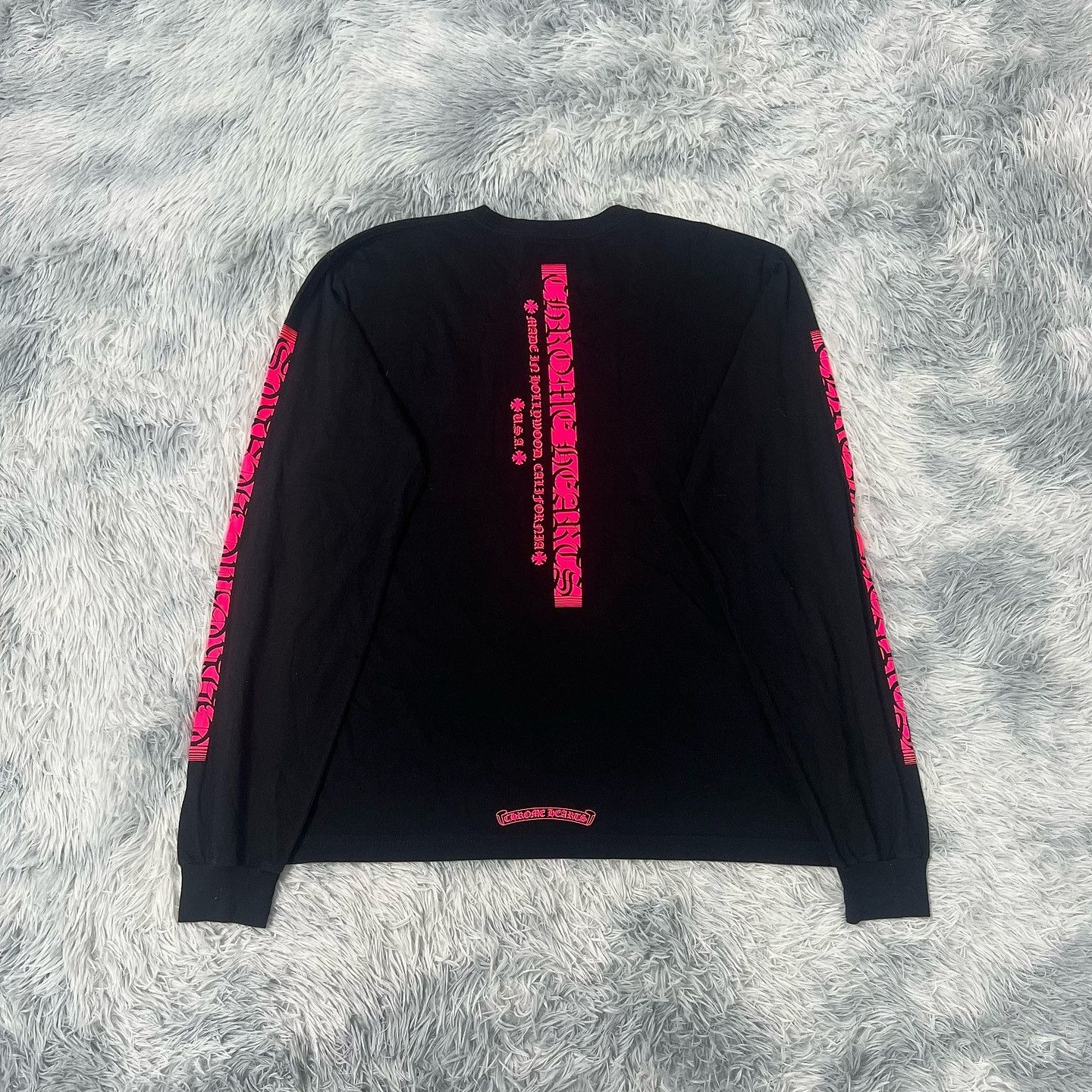 Chrome Hearts Chrome Hearts Pink Print Long Sleeve T-Shirt Size L Size US L / EU 52-54 / 3 - 2 Thumbnail