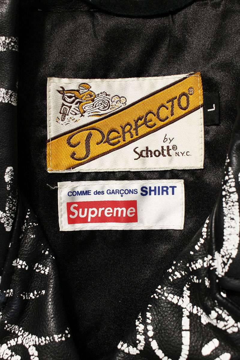 Supreme Supreme 18AW PAINTED PERFECTO LEATHER JACKET Size L Size US L / EU 52-54 / 3 - 3 Thumbnail