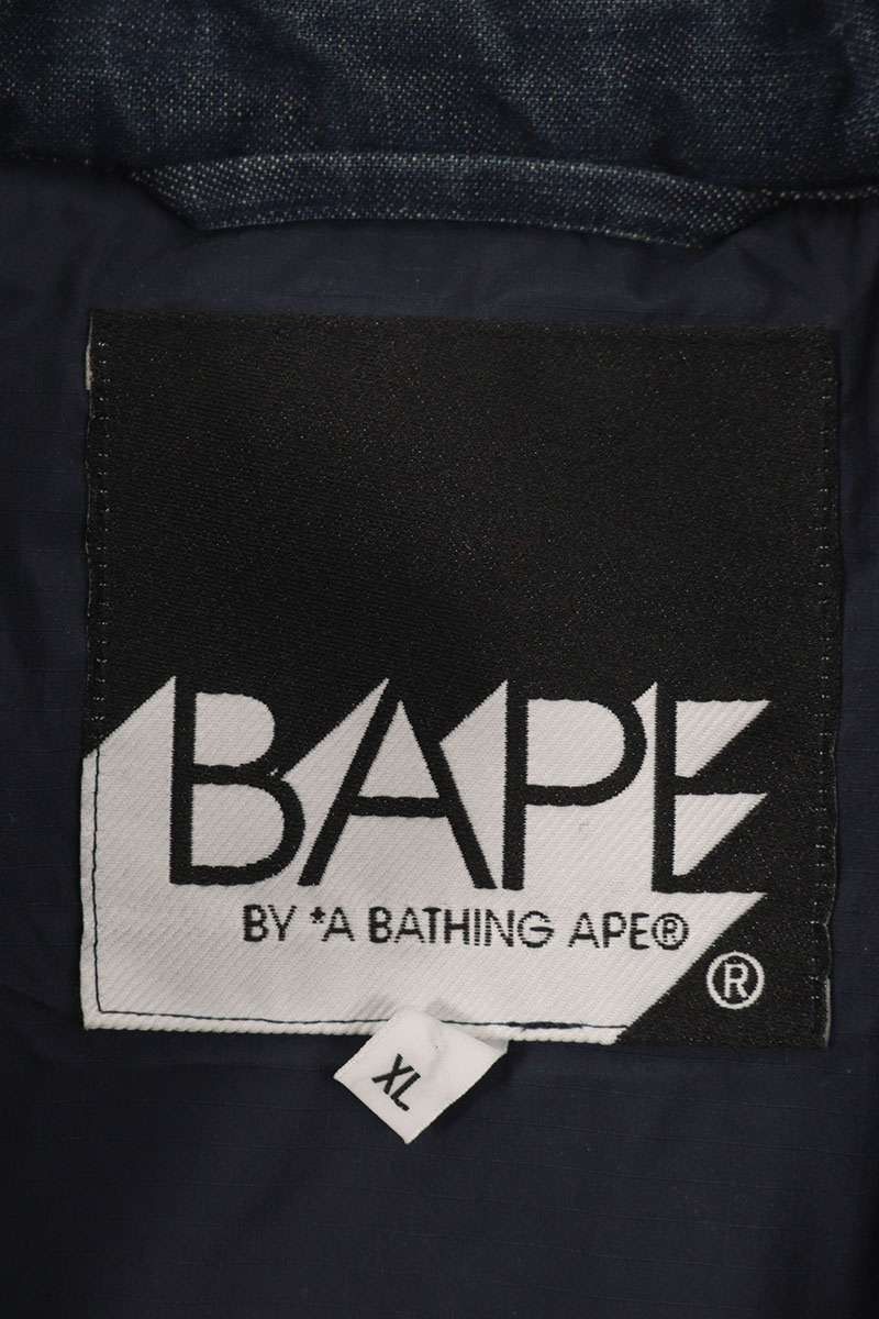Bape Bape Denim Jacket Blue Size XL Size US XL / EU 56 / 4 - 3 Thumbnail