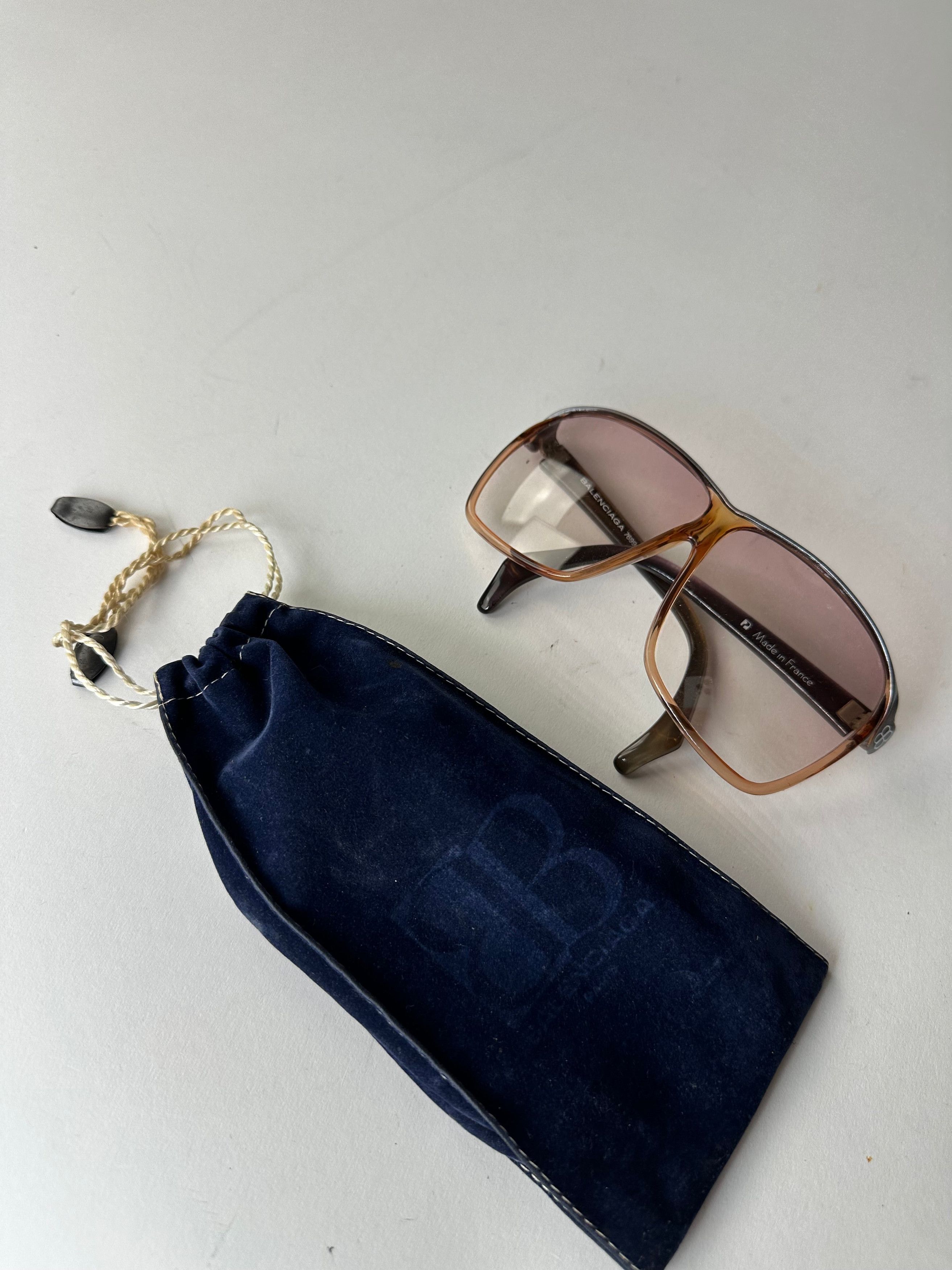 Balenciaga Vintage BB Logo Acetate Sunglasses Brown Pink Size ONE SIZE - 12 Thumbnail