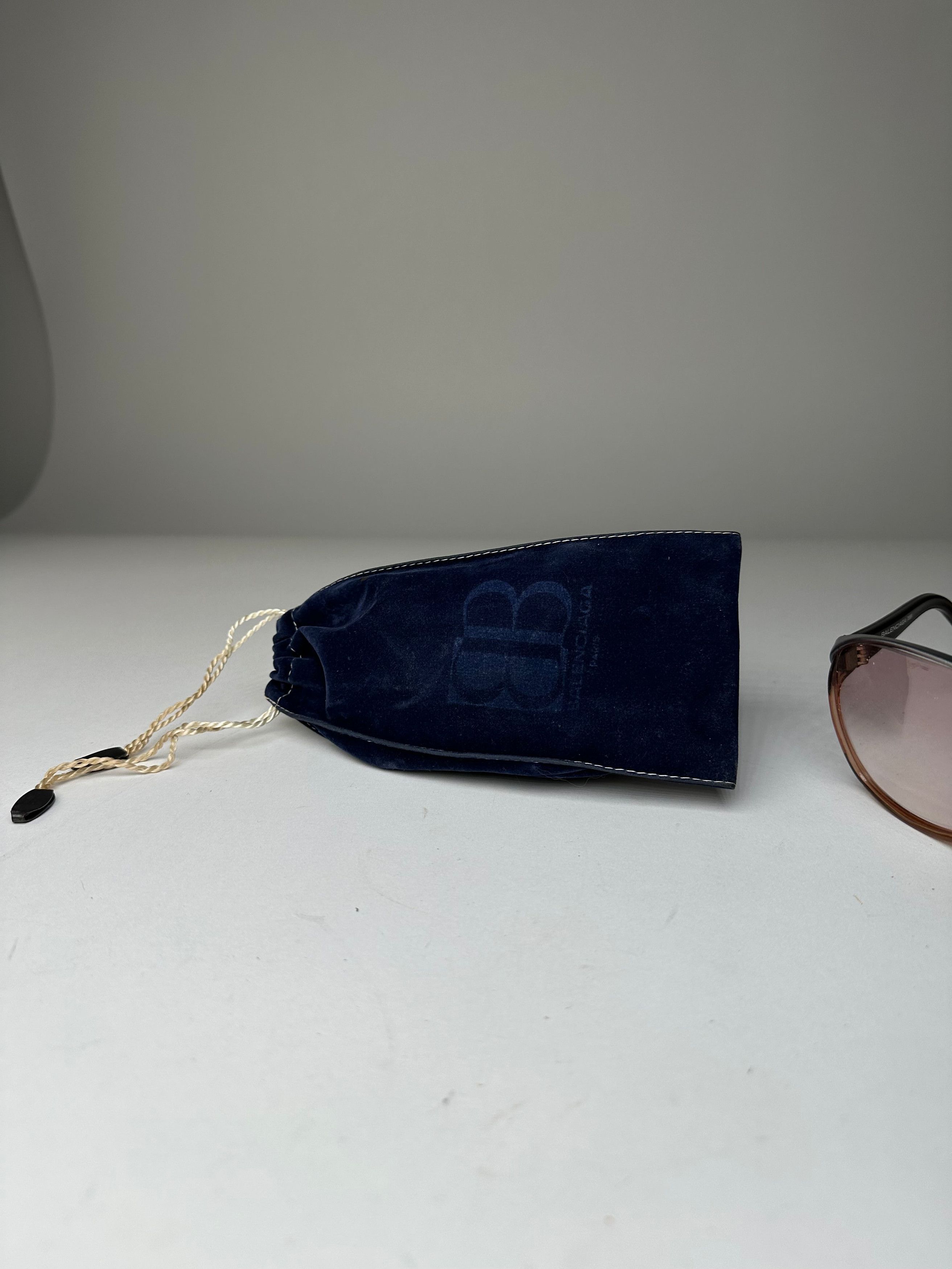 Balenciaga Vintage BB Logo Acetate Sunglasses Brown Pink Size ONE SIZE - 2 Thumbnail
