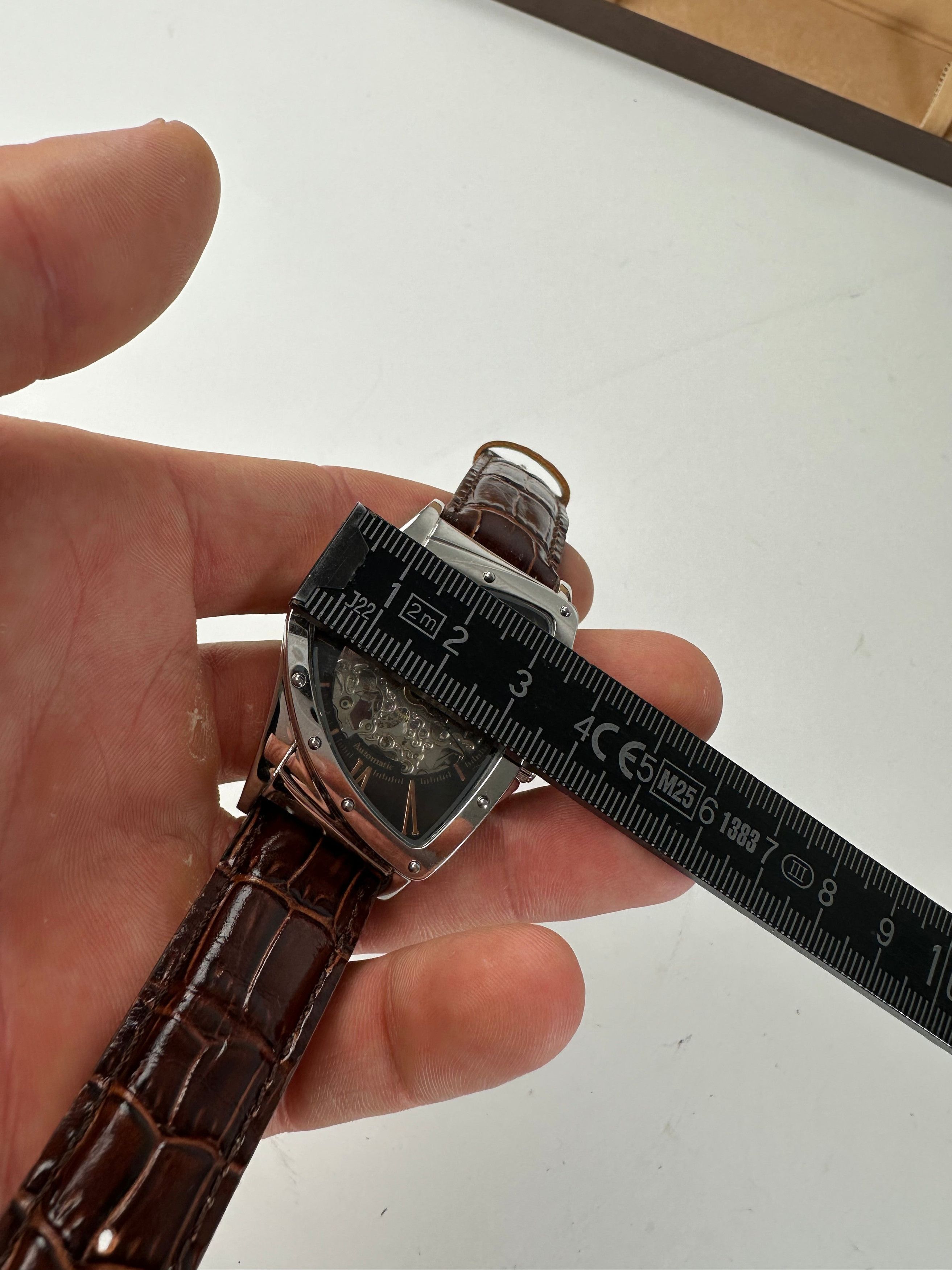 Other Vintage Cogu Leather Strap Bracelet Watch Brown Silver Size ONE SIZE - 12 Thumbnail
