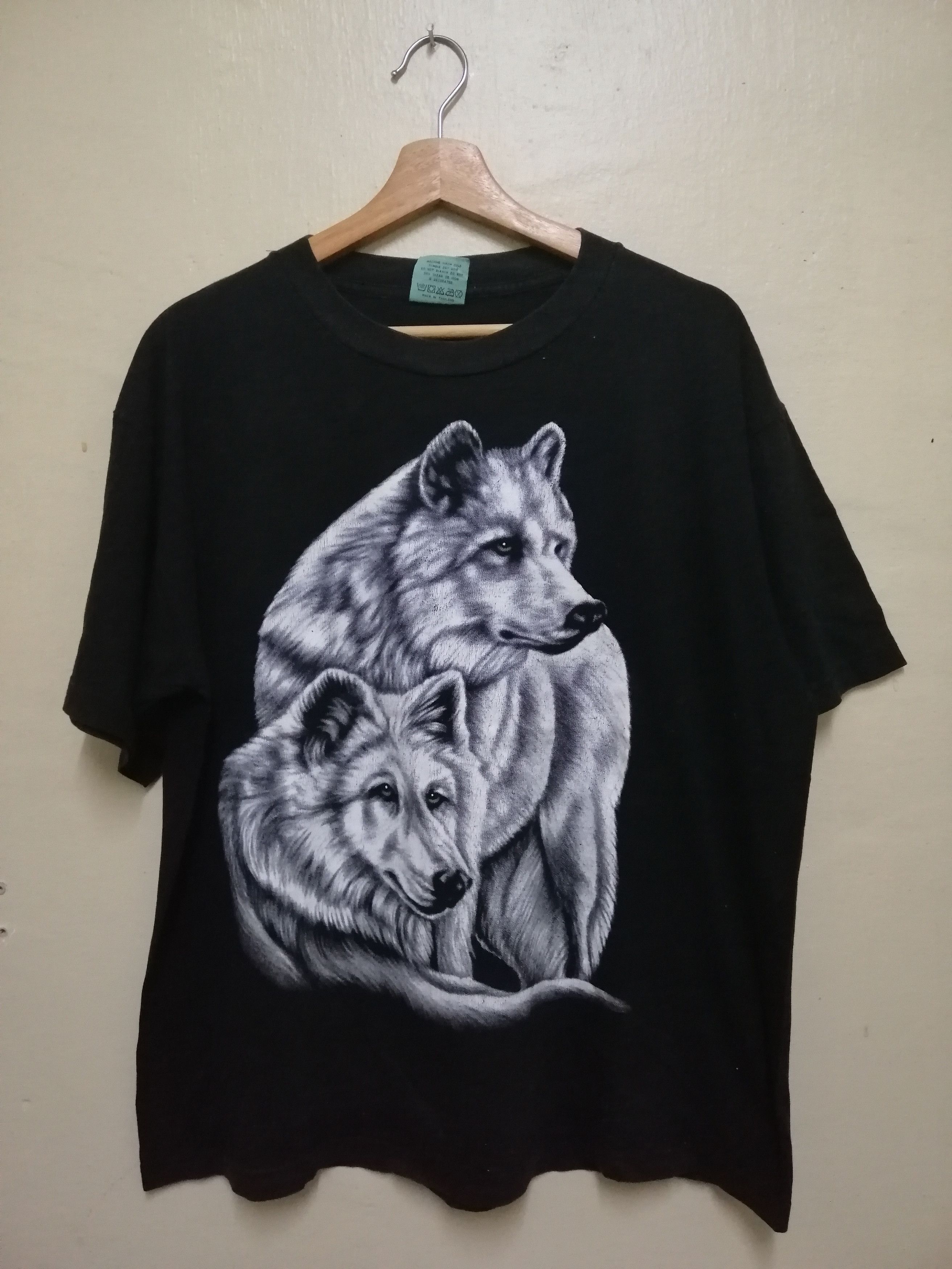 Habitat × Vintage Vintage Wolf Tshirt Size US L / EU 52-54 / 3 - 1 Thumbnail