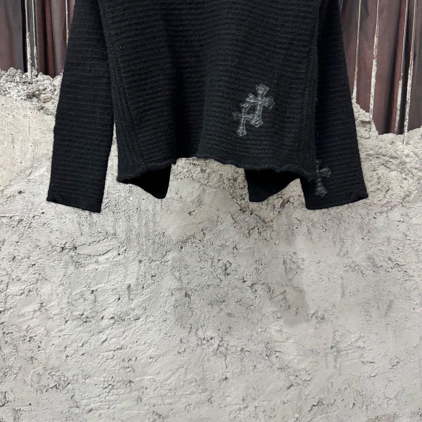 Chrome Hearts Chrome Hearts Leather Cross Cashmere Sweater Size S Size S / US 4 / IT 40 - 7 Thumbnail