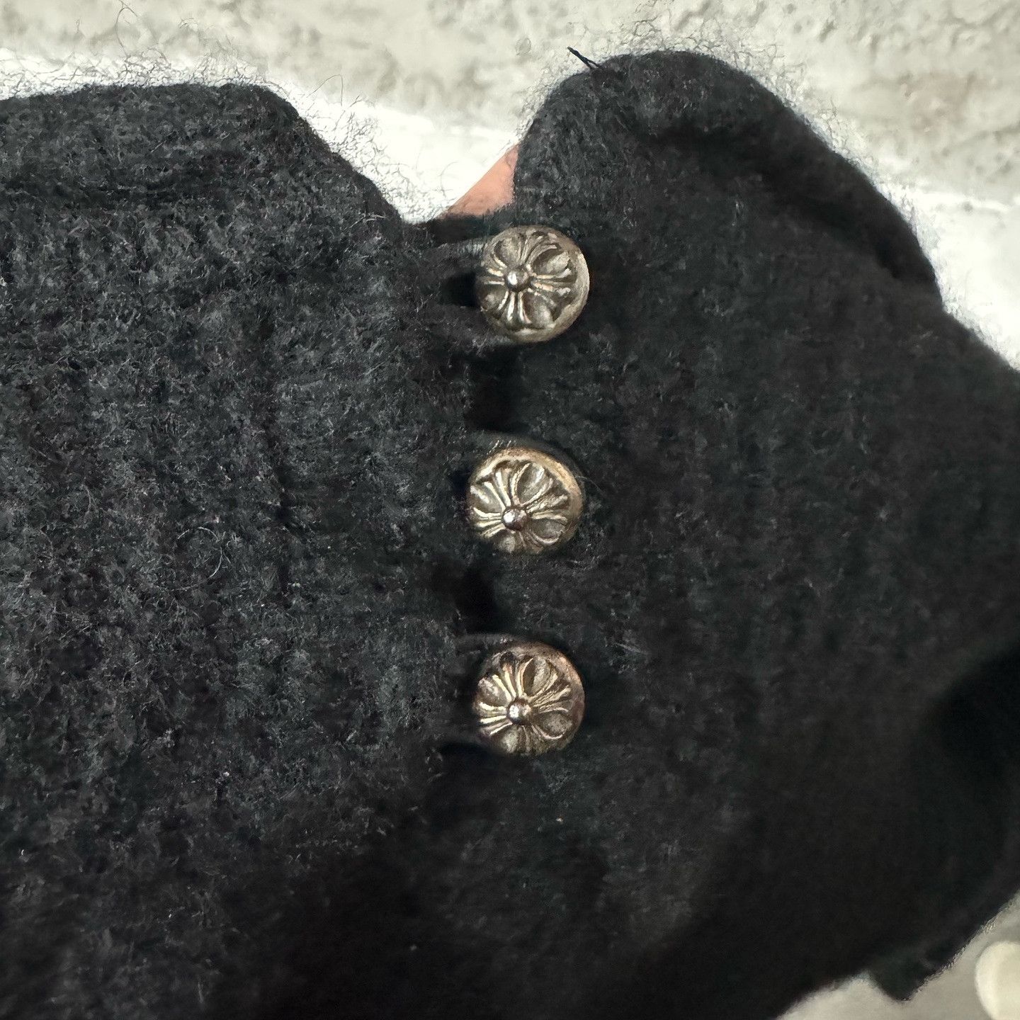 Chrome Hearts Chrome Hearts Leather Cross Cashmere Sweater Size S Size S / US 4 / IT 40 - 9 Thumbnail