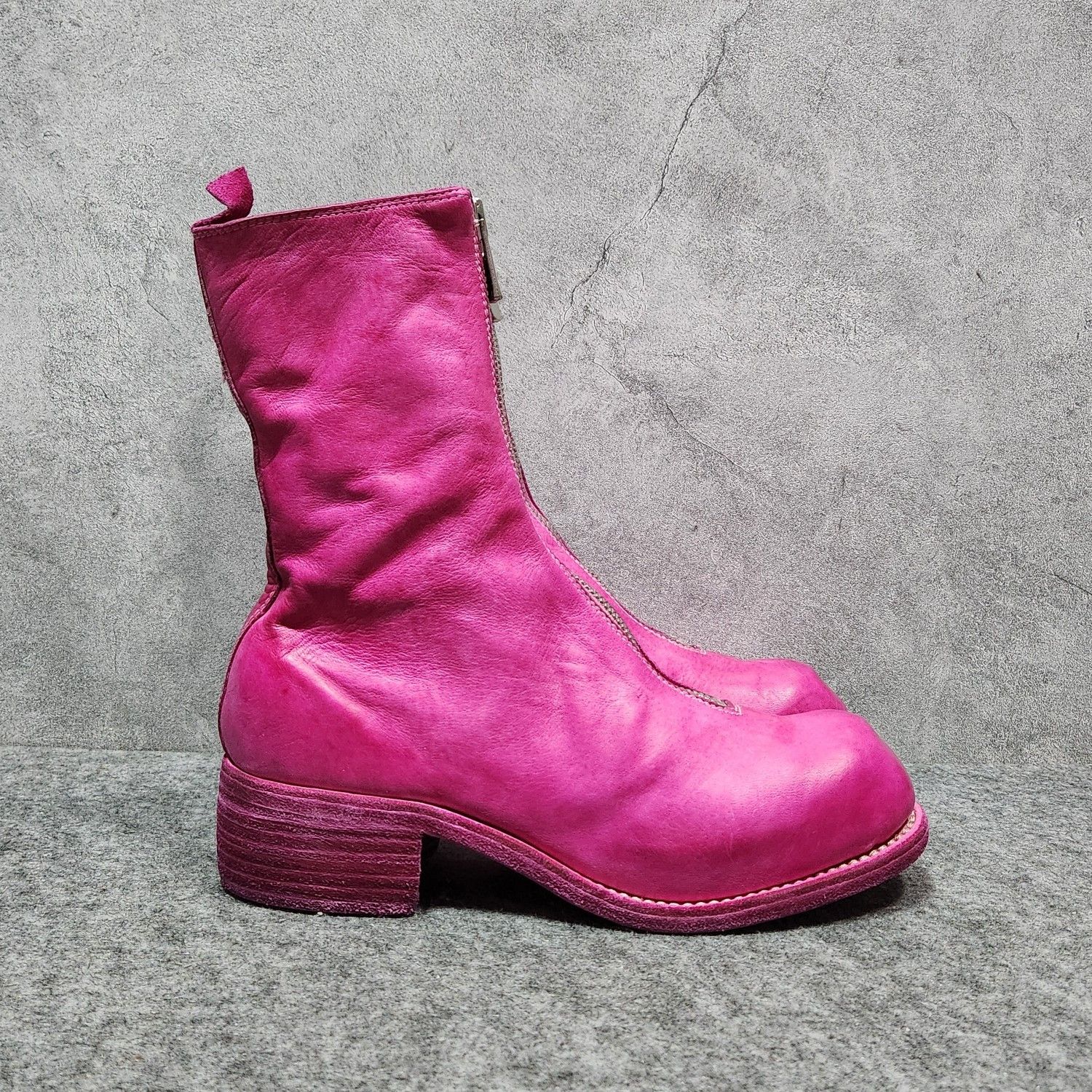 Guidi Guidi Pink Front Zip Boots Size 38 Size US 8 / IT 38 - 8 Thumbnail