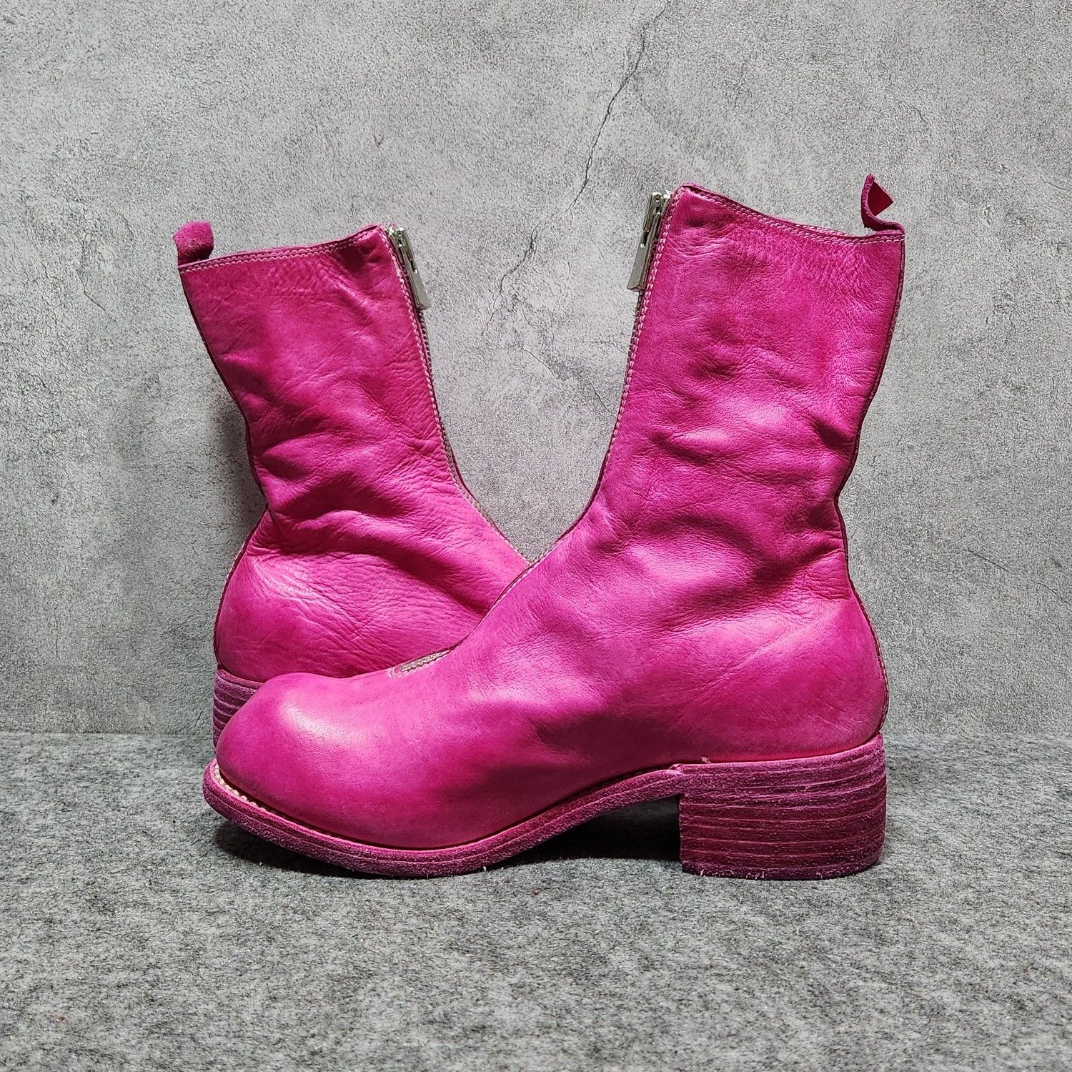 Guidi Guidi Pink Front Zip Boots Size 38 Size US 8 / IT 38 - 9 Thumbnail