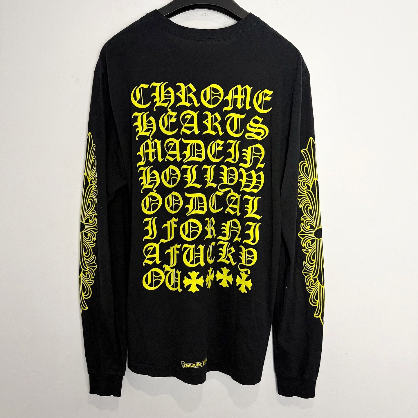 Chrome Hearts Chrome Hearts Yellow Script Long Sleeve T-Shirt Size L Size US L / EU 52-54 / 3 - 2 Thumbnail