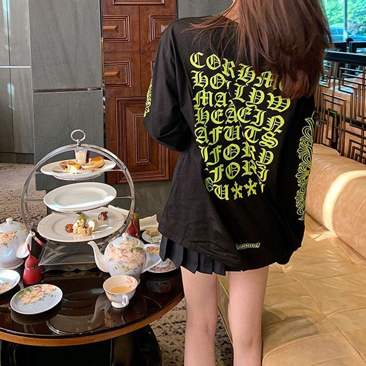 Chrome Hearts Chrome Hearts Yellow Script Long Sleeve T-Shirt Size L Size US L / EU 52-54 / 3 - 11 Thumbnail