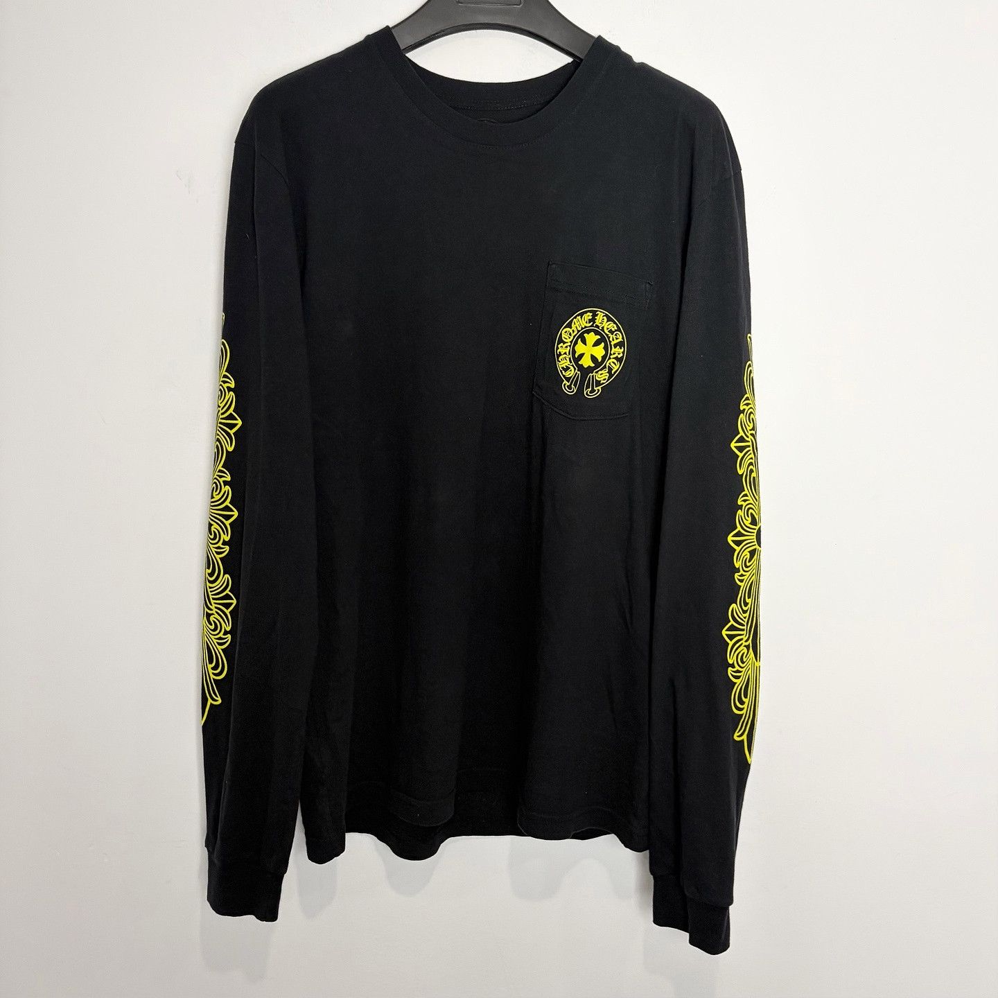 Chrome Hearts Chrome Hearts Yellow Script Long Sleeve T-Shirt Size L Size US L / EU 52-54 / 3 - 8 Thumbnail