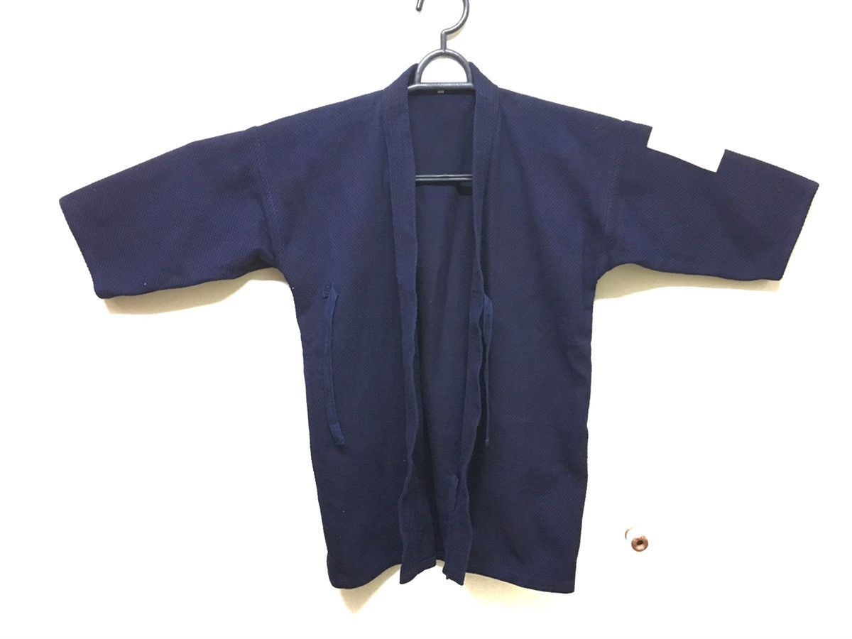 Indigo 70s Sashiko Indigo Kendo Jacket Thick Strength Woven Samurai Size US M / EU 48-50 / 2 - 1 Thumbnail