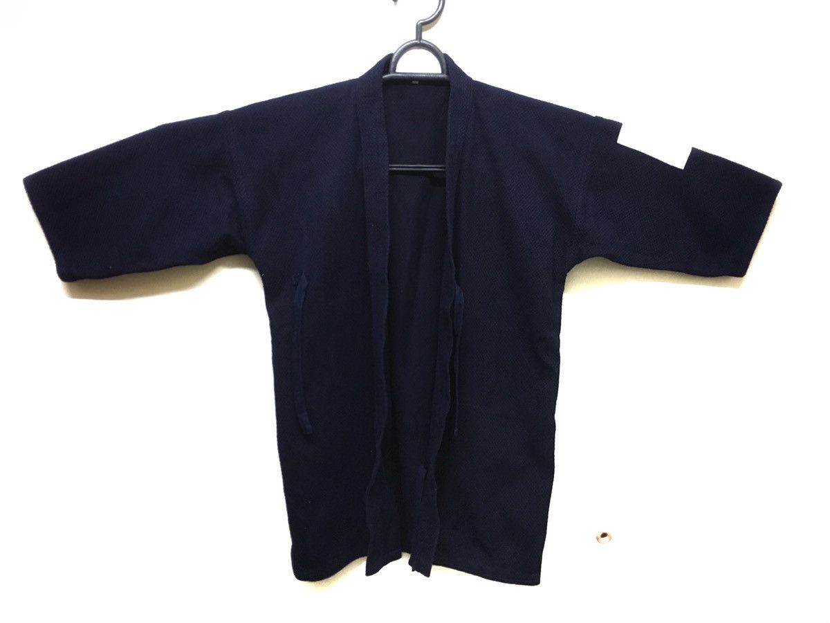 Indigo 70s Sashiko Indigo Kendo Jacket Thick Strength Woven Samurai Size US M / EU 48-50 / 2 - 2 Thumbnail