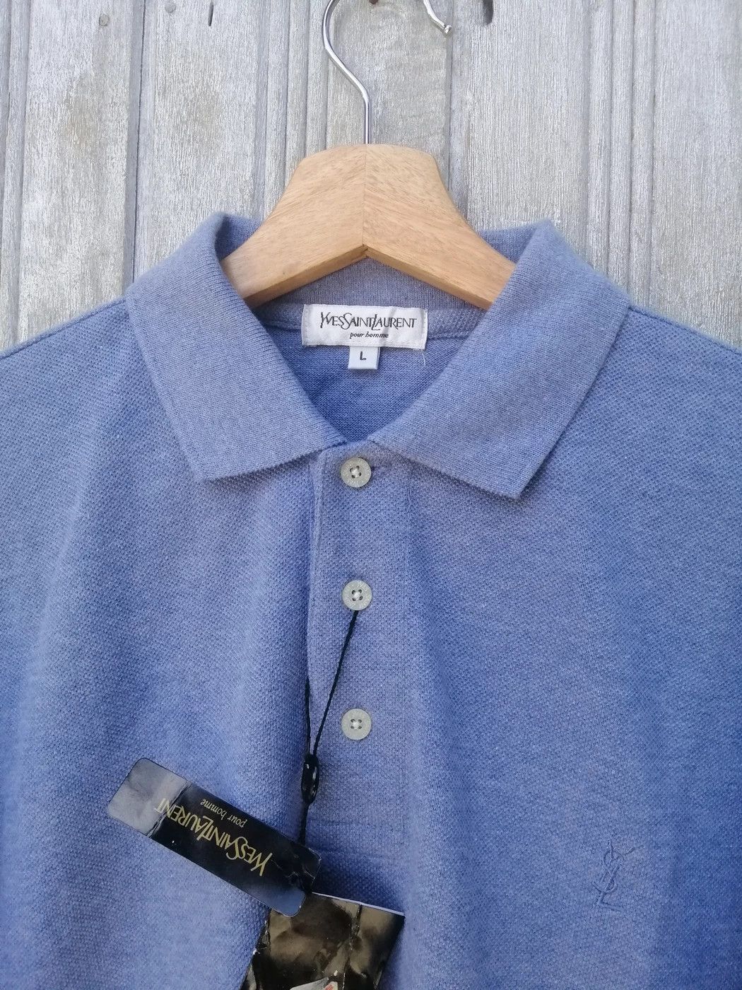 Yves Saint Laurent Vintage Polo Shirt Yves Saint Laurent Embroidery Small Logo Size US L / EU 52-54 / 3 - 5 Thumbnail