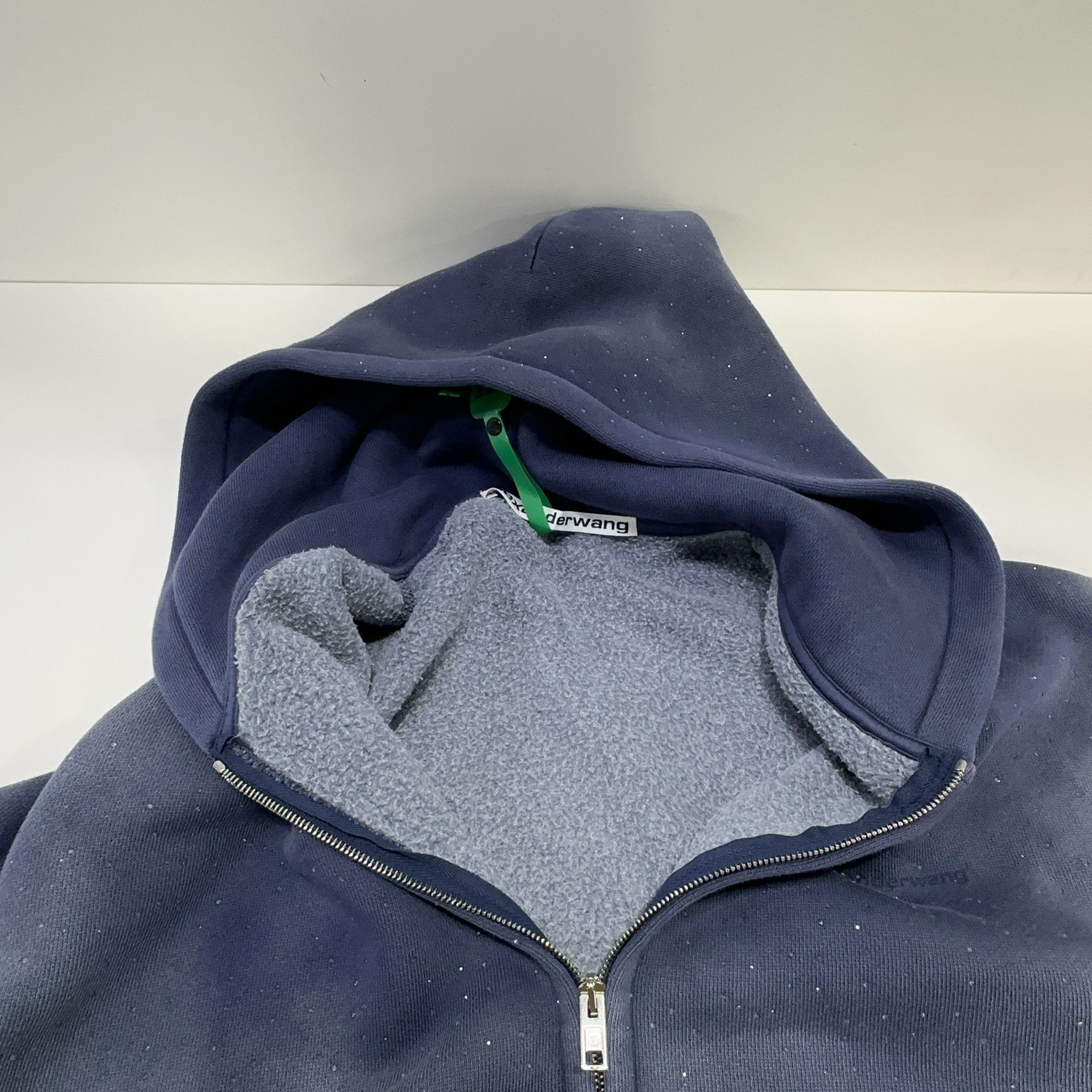 Alexander Wang Rhinestone Zip Hoodie Size S main image 2