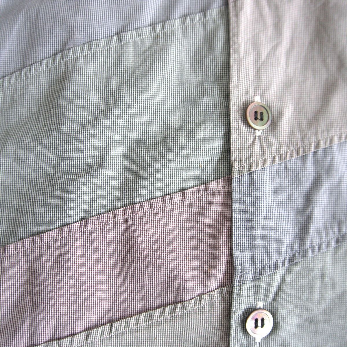 Comme des Garcons COMME des GARCONS HOMME 00s Open Collar Patchwork Size L Size US L / EU 52-54 / 3 - 6 Thumbnail