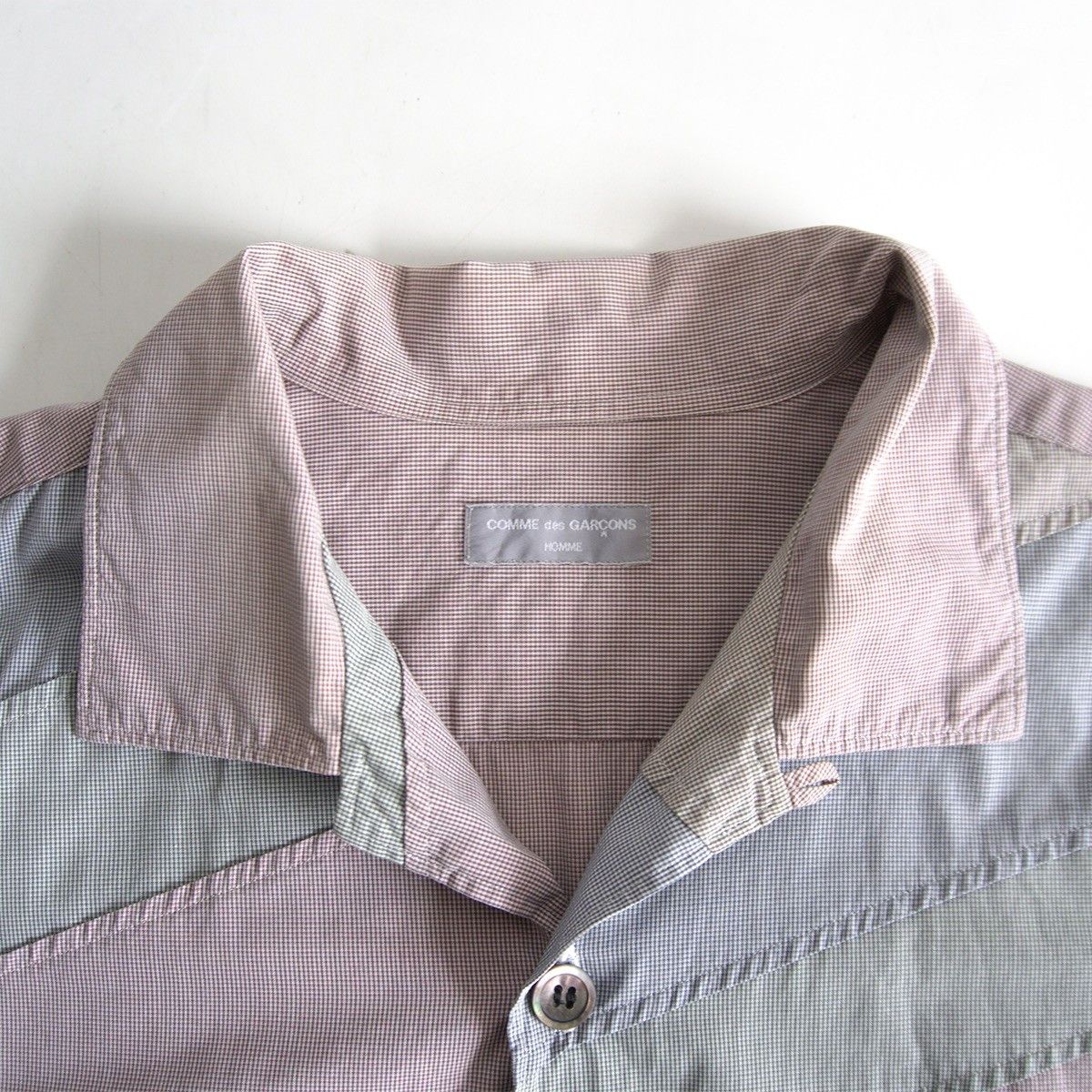 Comme des Garcons COMME des GARCONS HOMME 00s Open Collar Patchwork Size L Size US L / EU 52-54 / 3 - 3 Thumbnail