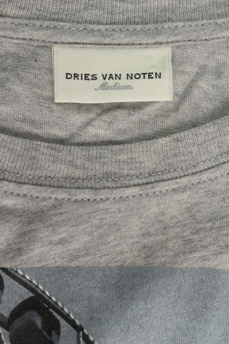 Dries Van Noten Dries Van Noten Print T-Shirt Gray Size M Size US M / EU 48-50 / 2 - 3 Thumbnail