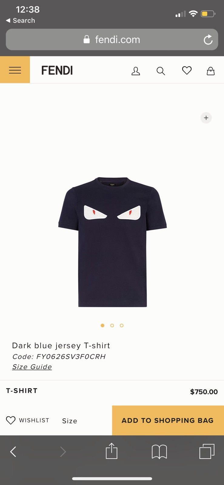 Fendi spike t shirt best sale