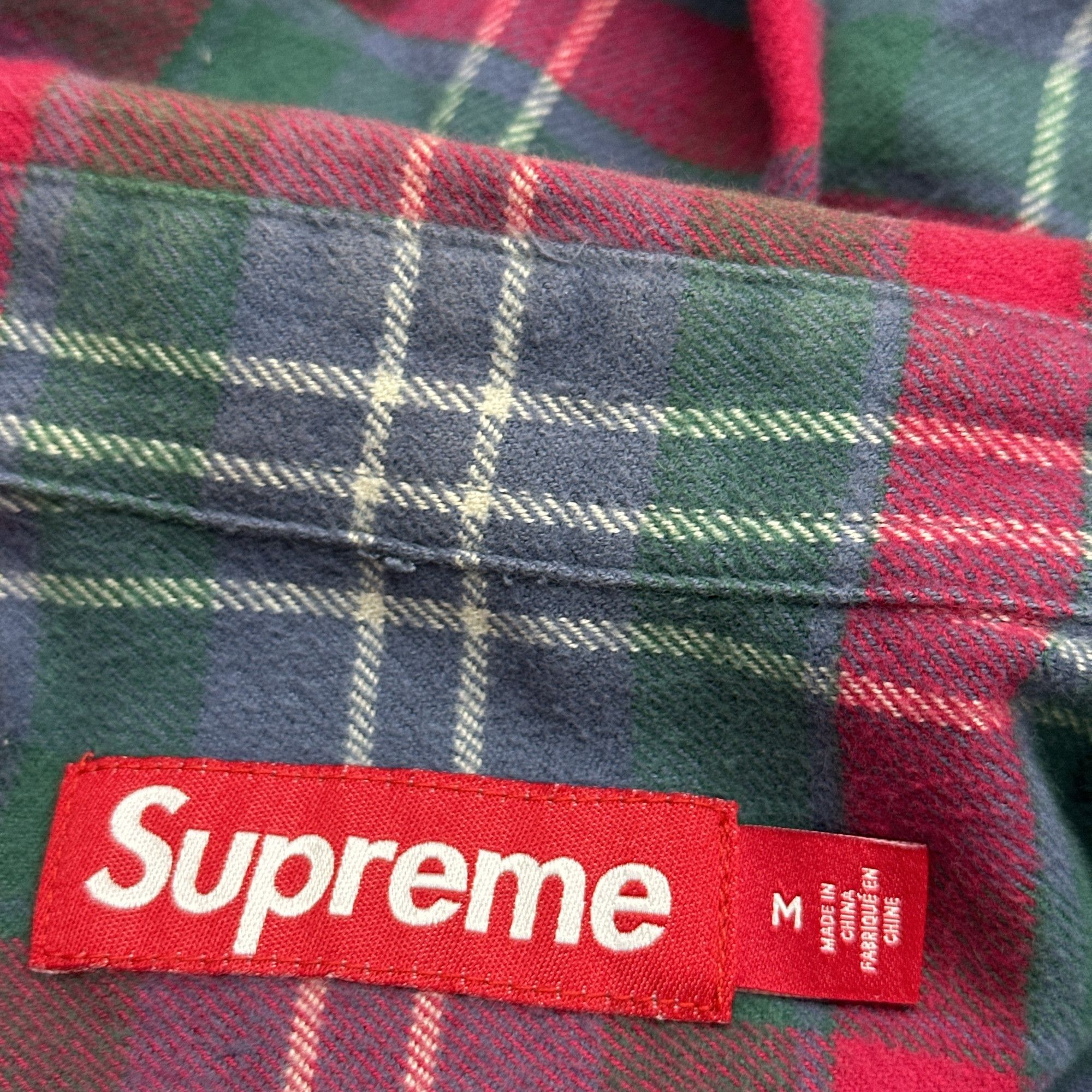 Supreme Supreme Plaid Flannel Shirt Size M Size US M / EU 48-50 / 2 - 3 Thumbnail