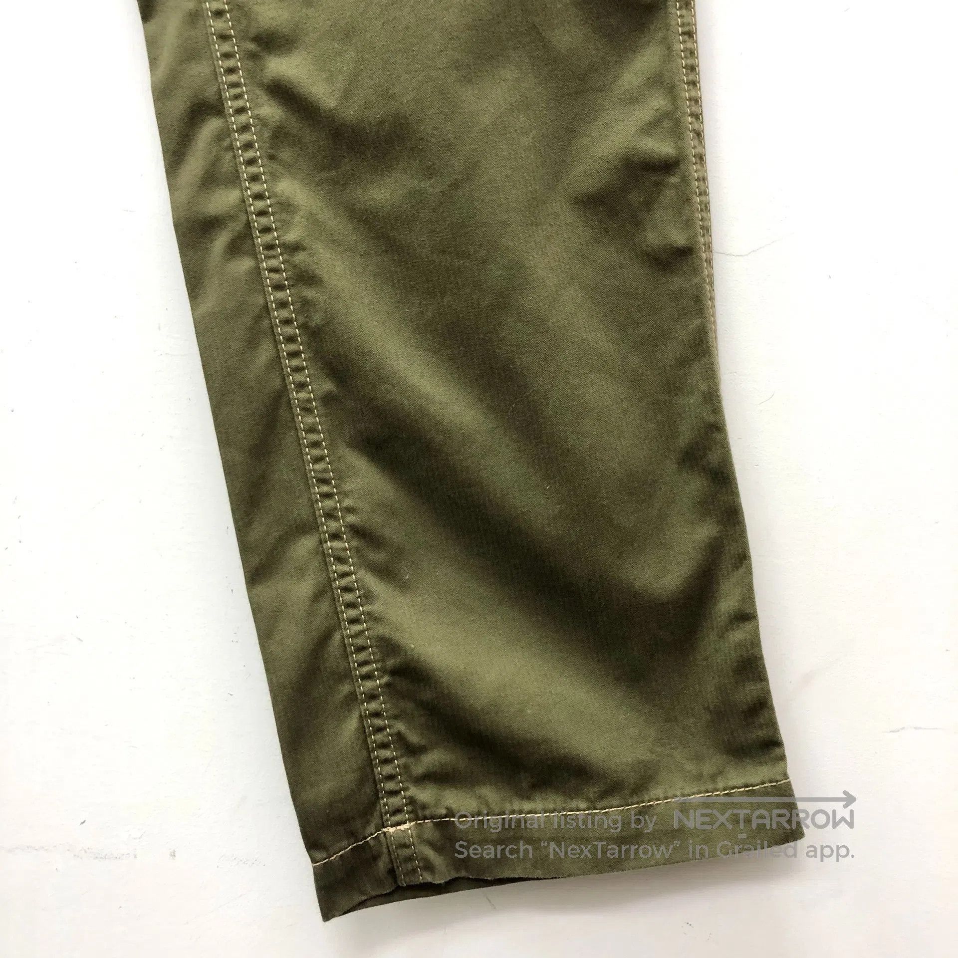 Loewe Dark Green Cotton Trousers Size US 34 / EU 50 - 5 Thumbnail
