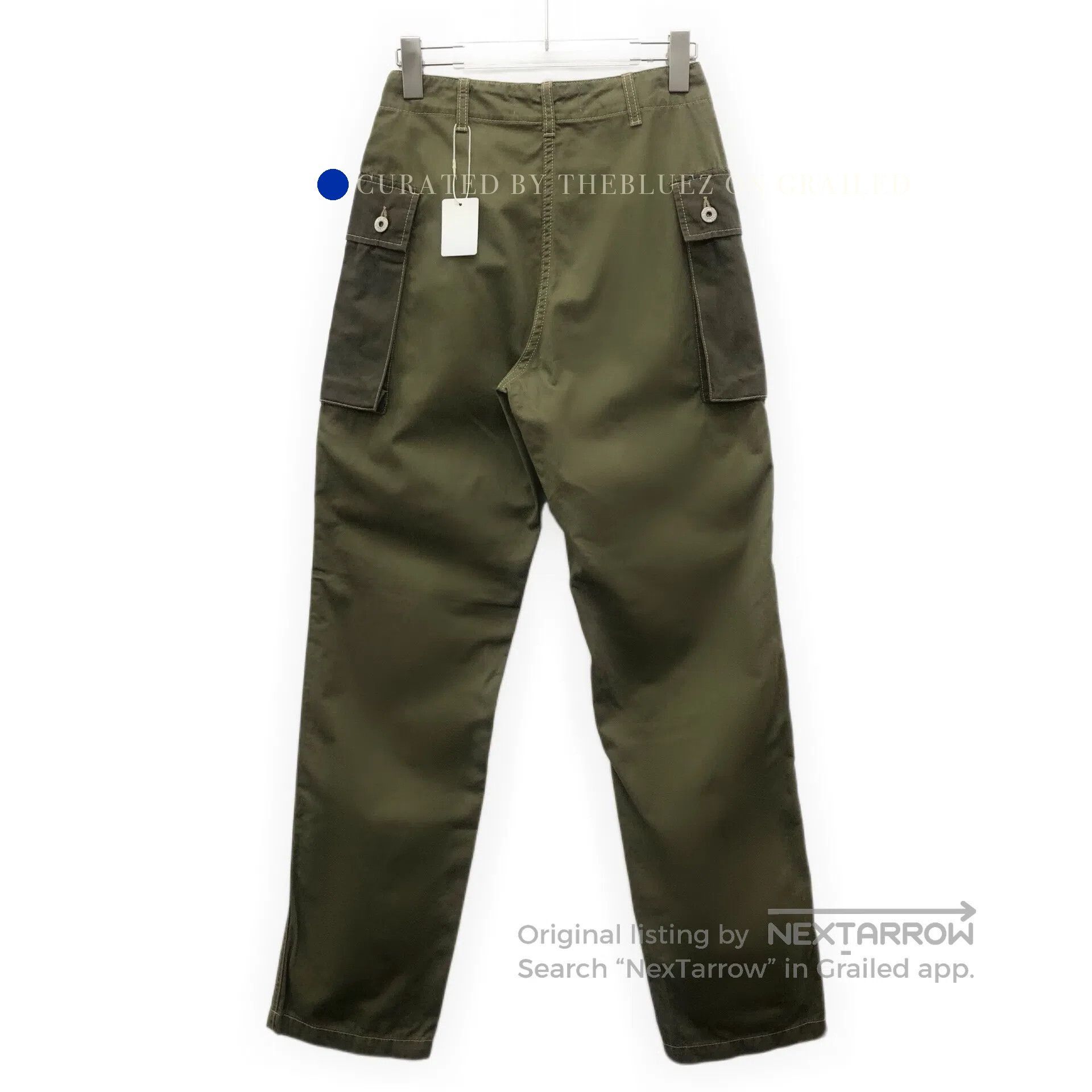 Loewe Dark Green Cotton Trousers Size US 34 / EU 50 - 2 Thumbnail