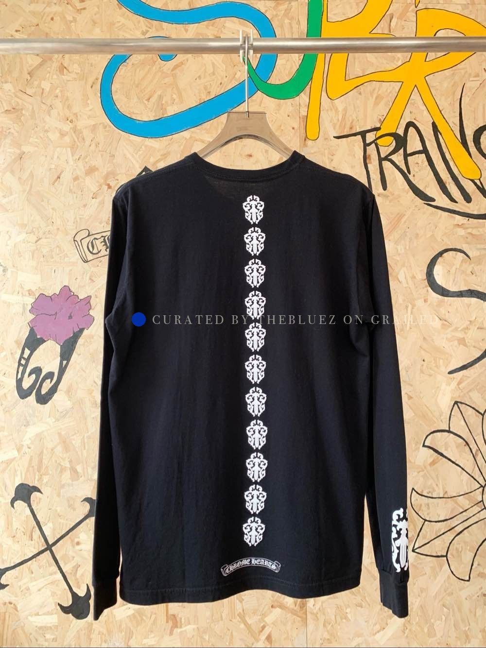 Chrome Hearts Logo Print Black Long Sleeve T-Shirt, Size L Size US L / EU 52-54 / 3 - 2 Thumbnail
