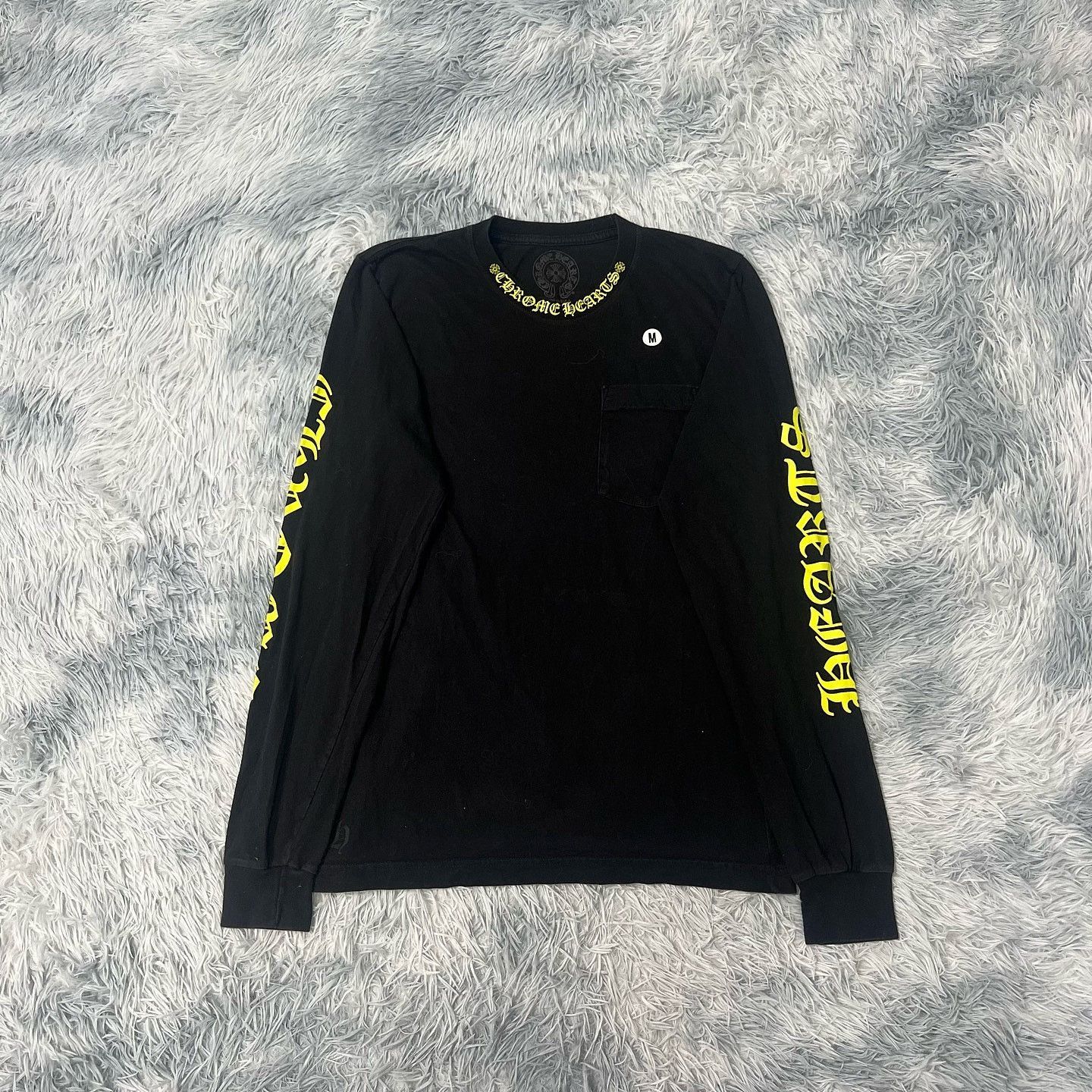 Chrome Hearts Yellow Logo Long Sleeve T-Shirt | Grailed