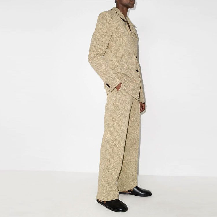 Bottega Veneta Beige Herringbone Casual Pants Size 30 Size US 30 / EU 46 - 9 Thumbnail