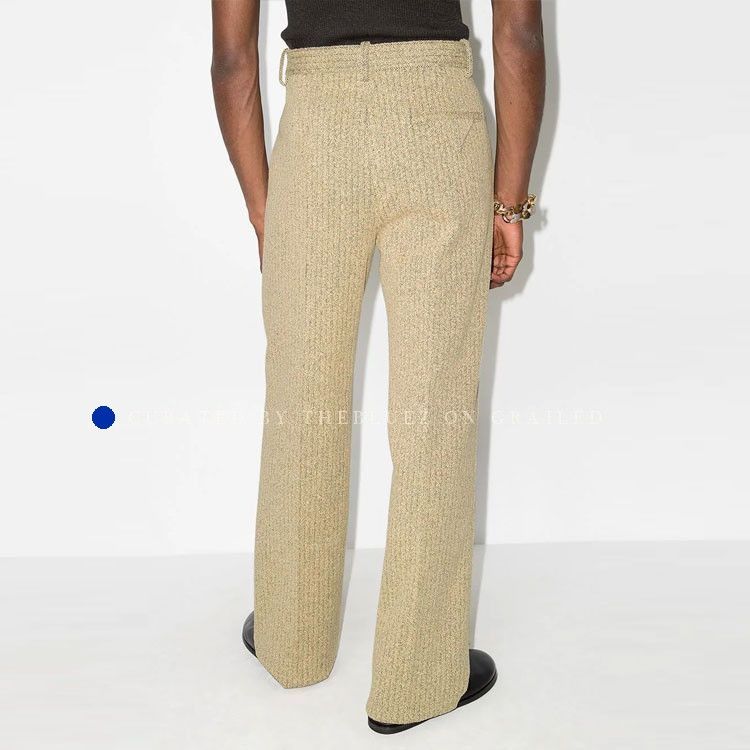 Bottega Veneta Beige Herringbone Casual Pants Size 30 Size US 30 / EU 46 - 10 Thumbnail