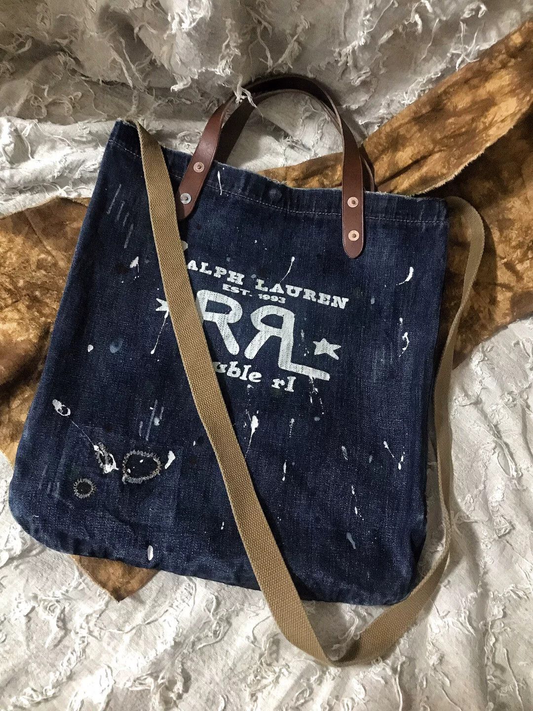 RRL Ralph Lauren RRL Ralph Lauren Vintage Tote Crossbody Bag Size ONE SIZE - 6 Thumbnail
