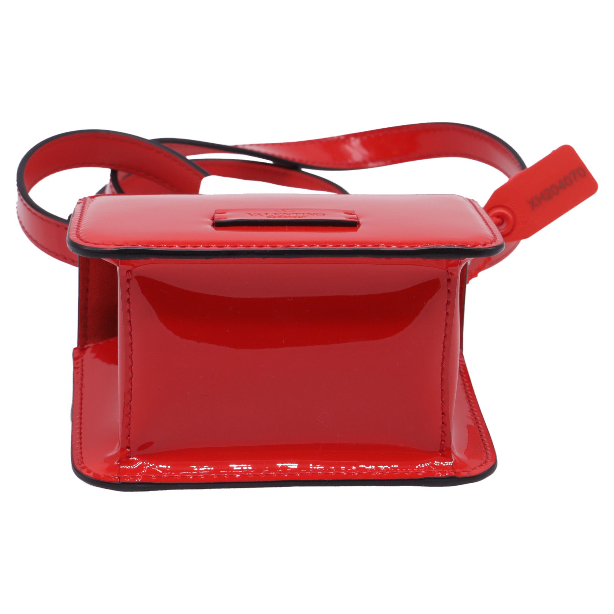 Valentino Valentino Garavani Micro VSling Shoulder Bag in Red Patent Size ONE SIZE - 5 Thumbnail