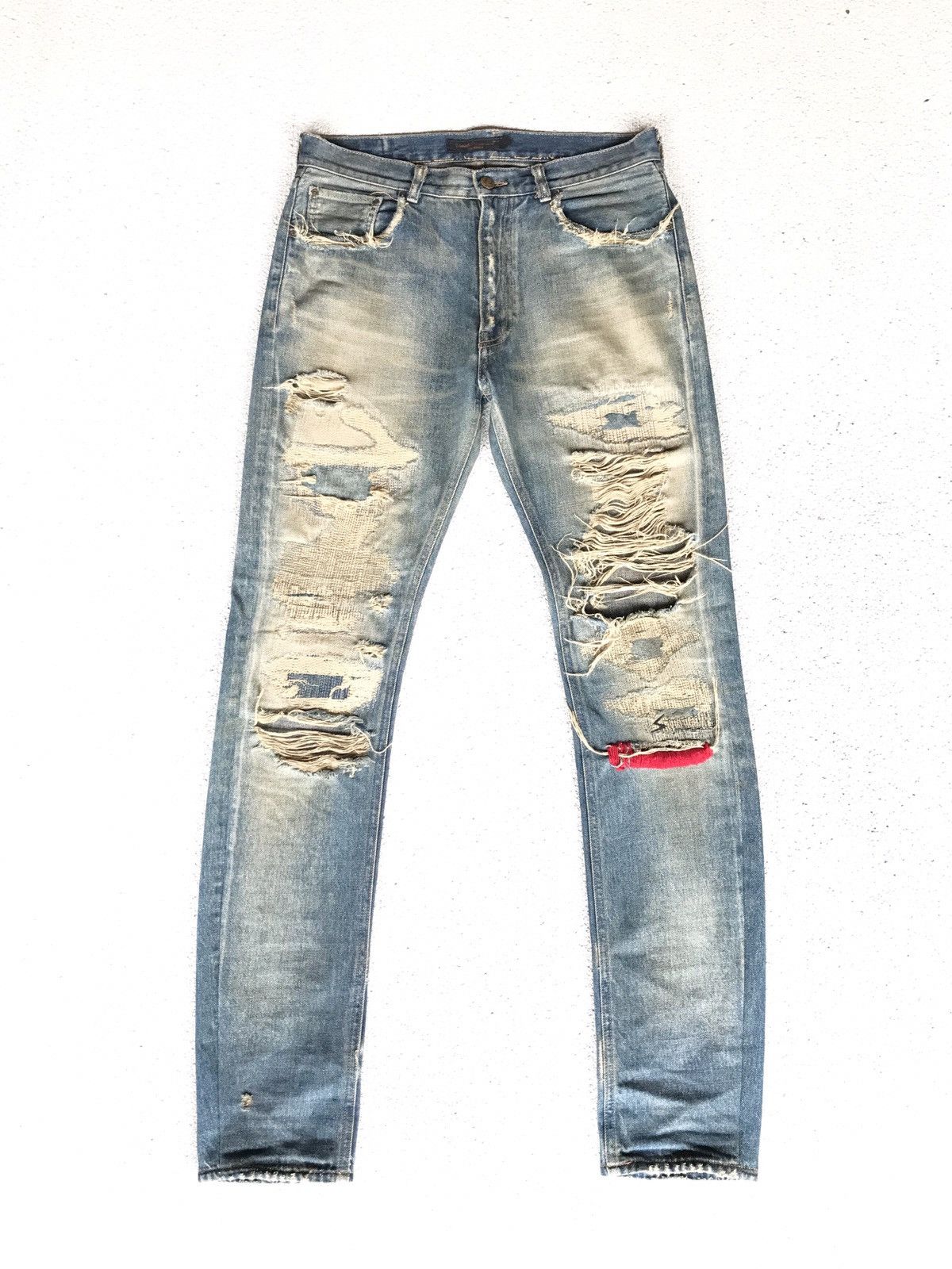 Undercover AW05 ‘ Red Yarn 68 Denim ‘ Size US 30 / EU 46 - 1 Thumbnail