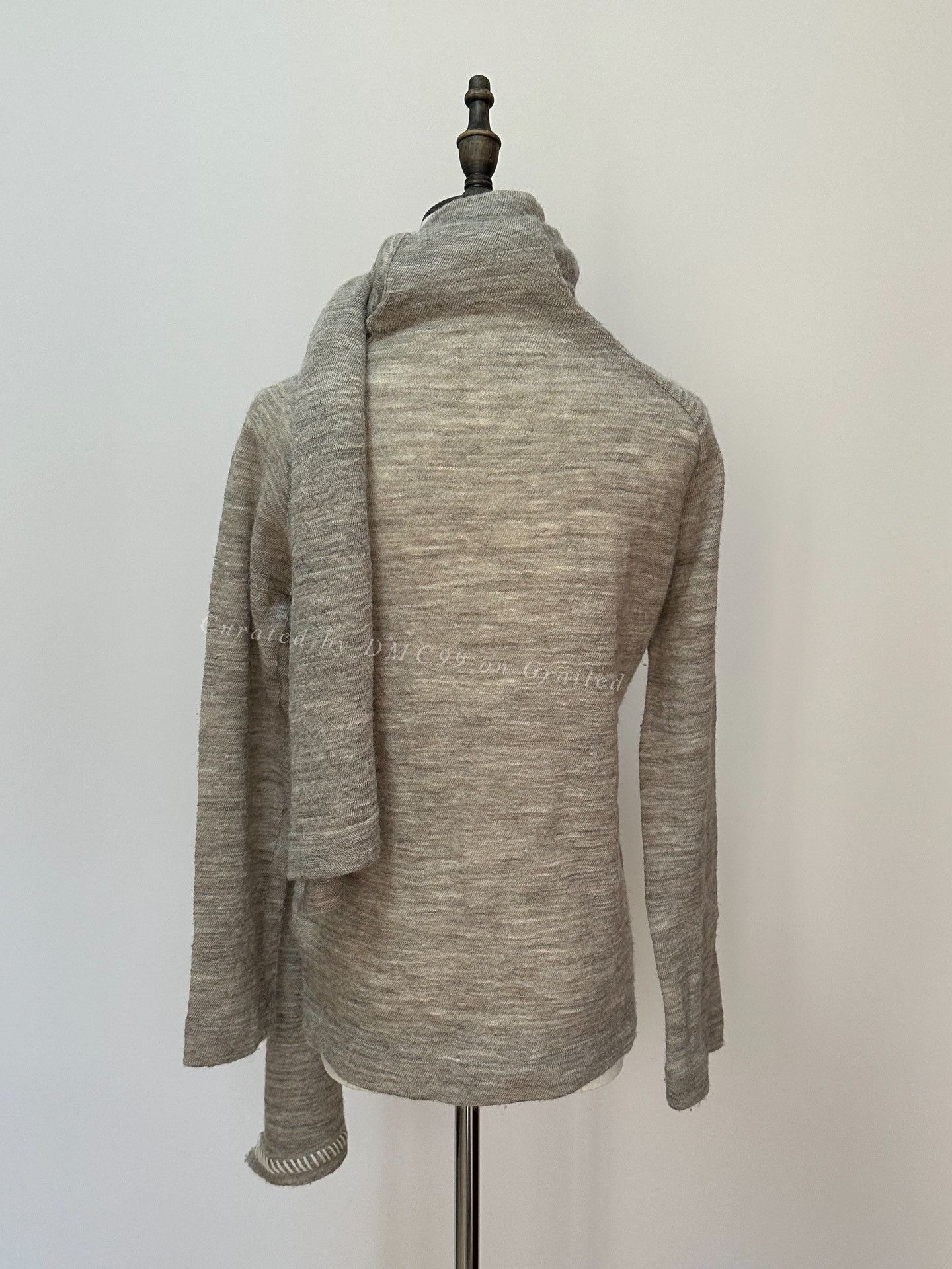 Yohji Yamamoto Yohji Yamamoto Detachable Scarf Knit Sweater Size US M / EU 48-50 / 2 - 4 Thumbnail