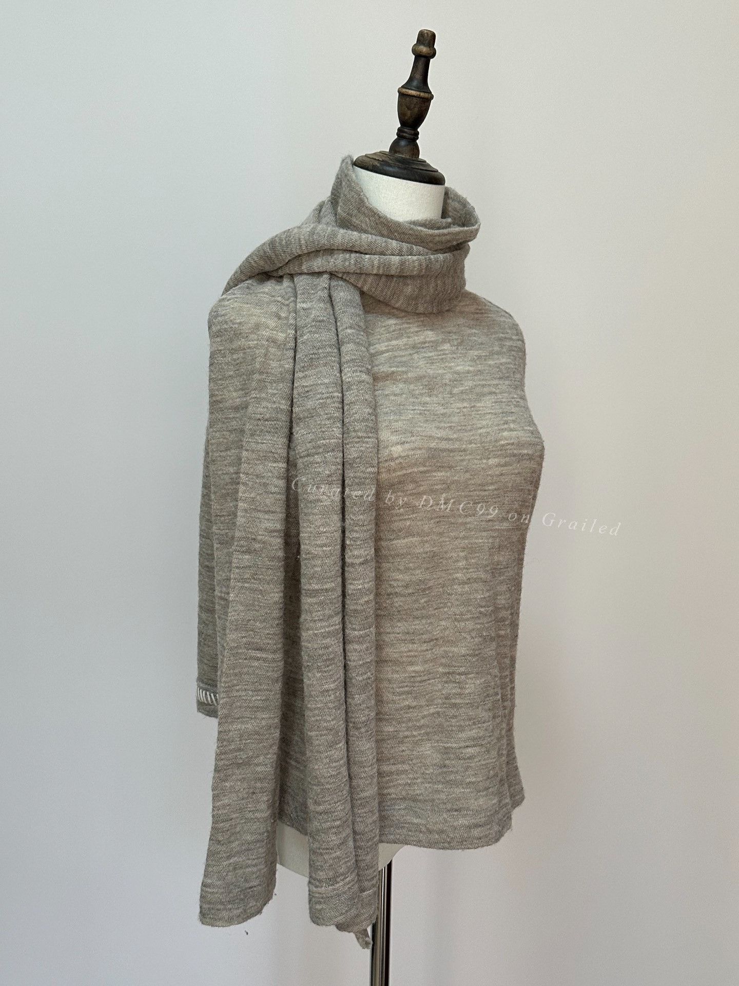 Yohji Yamamoto Yohji Yamamoto Detachable Scarf Knit Sweater Size US M / EU 48-50 / 2 - 3 Thumbnail