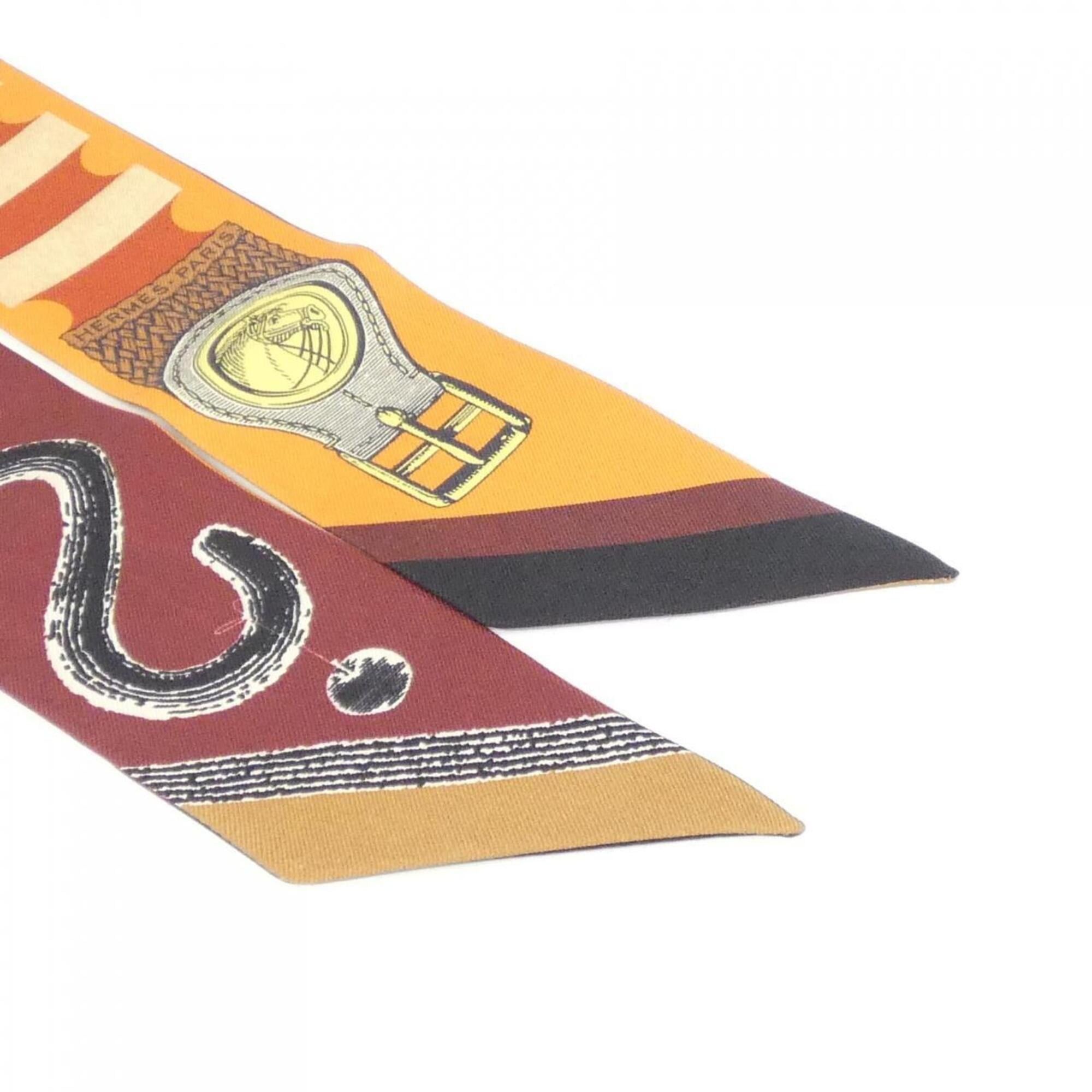 Hermes Hermes INVENTAIRE POETIQUE DE BRIDES A BLOC Twilly 064288S Scarf Muffler Size ONE SIZE - 2 Thumbnail