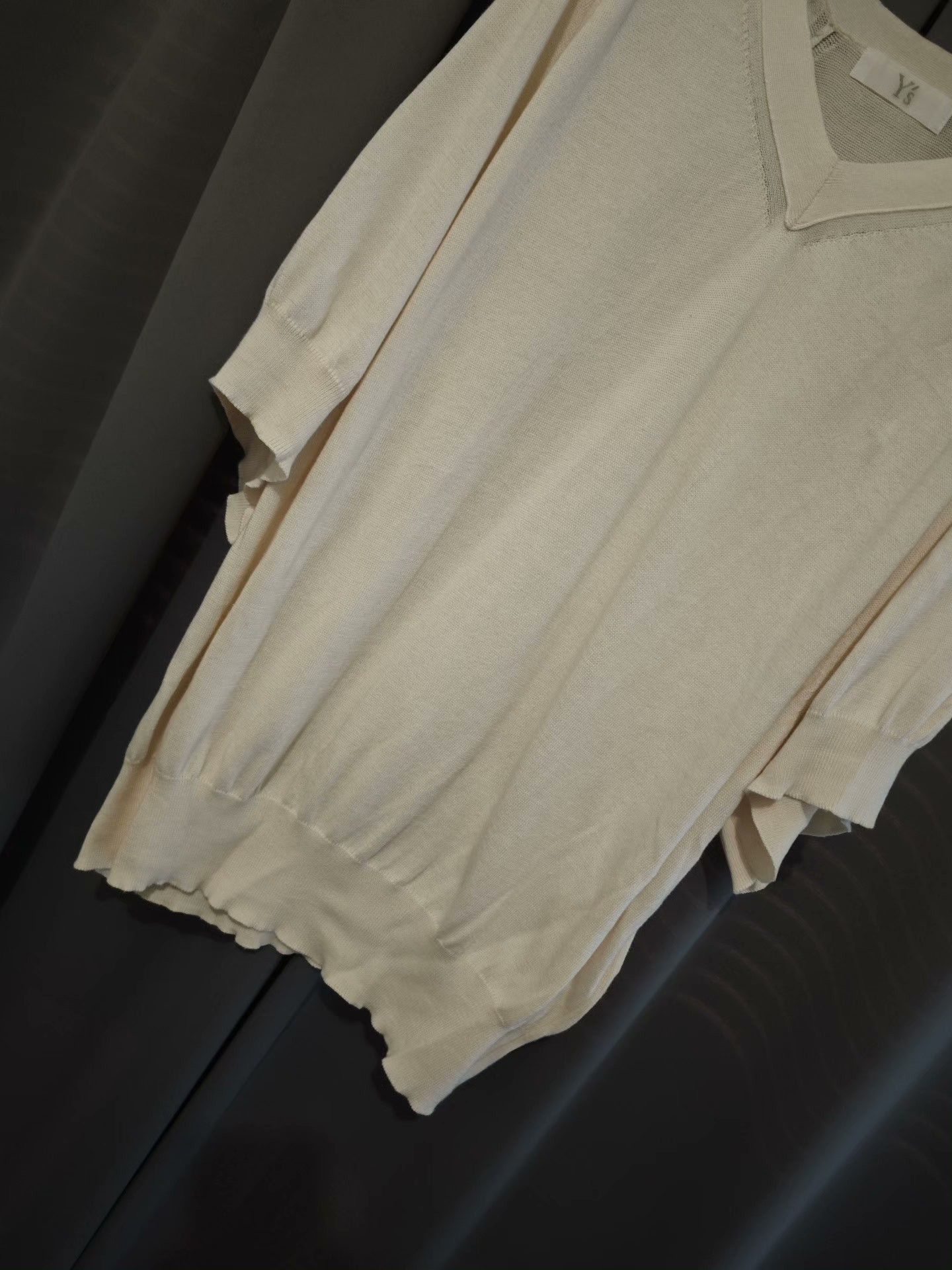 Yohji Yamamoto Yohji Yamamoto Y's V-Neck Knit Short Sleeve Size US M / EU 48-50 / 2 - 4 Thumbnail