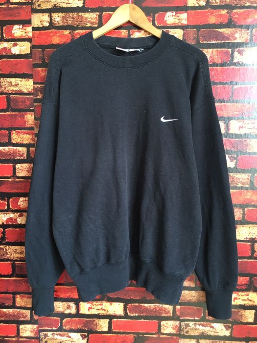 Nike Vintage 90s NIKE Black Sweatshirt Size L | Grailed