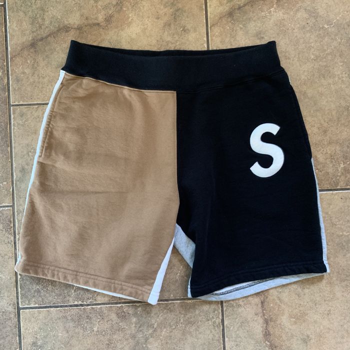 S logo hot sale colorblocked sweatshort