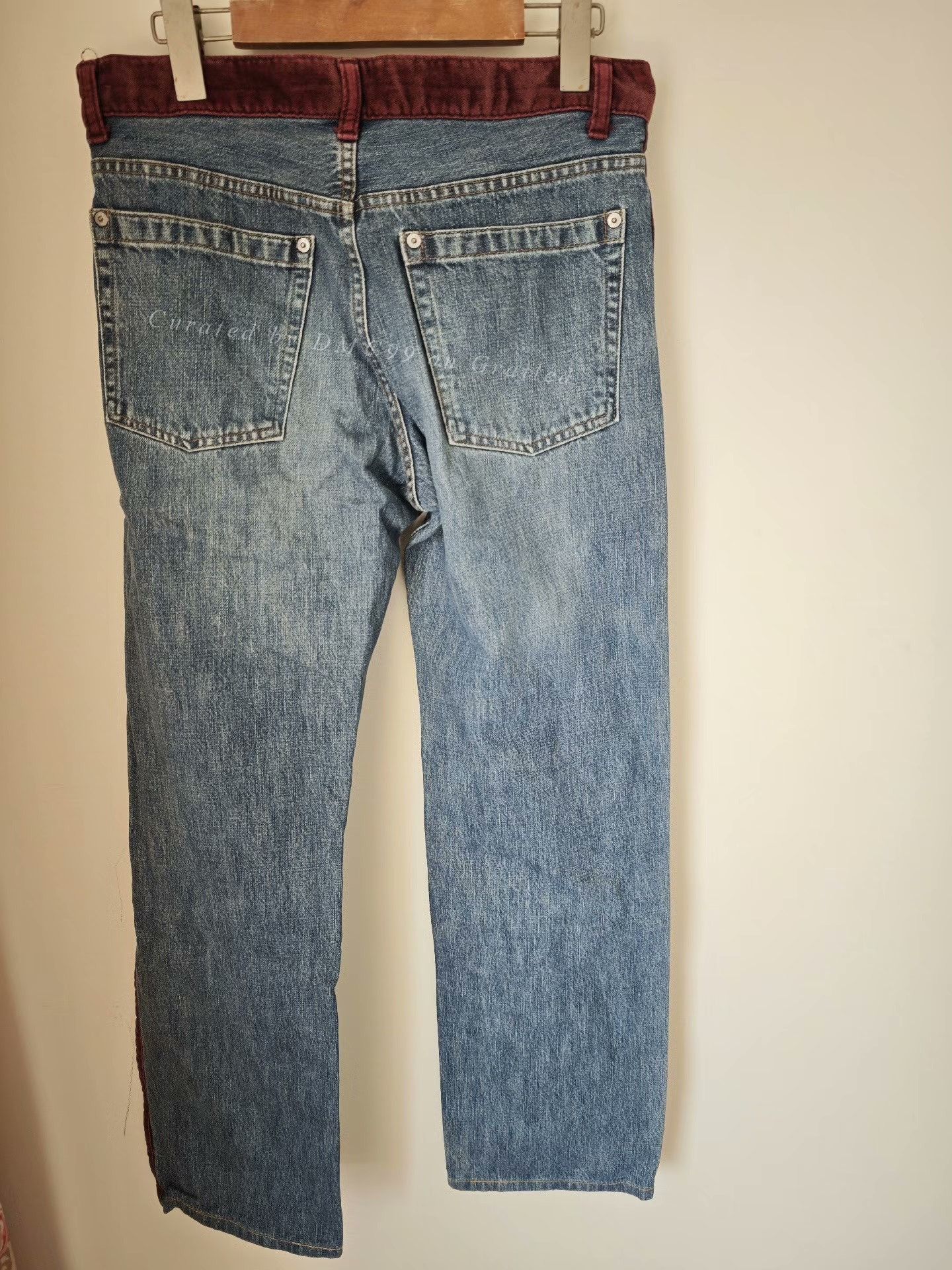 Undercover Undercover 02AW Velvet Patchwork Washed Jeans Size US 32 / EU 48 - 2 Thumbnail