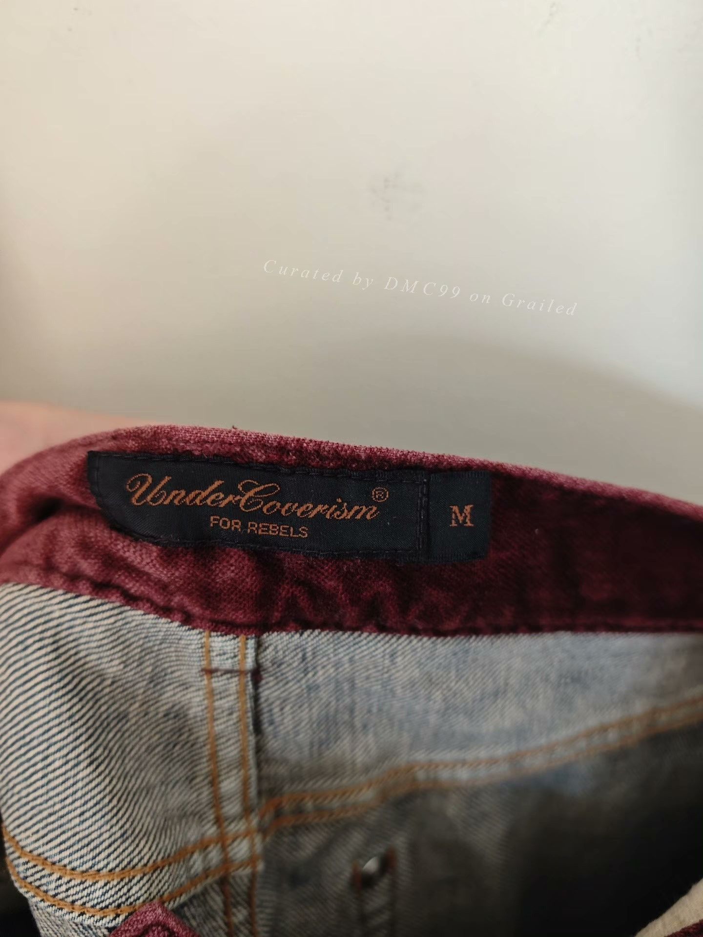 Undercover Undercover 02AW Velvet Patchwork Washed Jeans Size US 32 / EU 48 - 5 Thumbnail